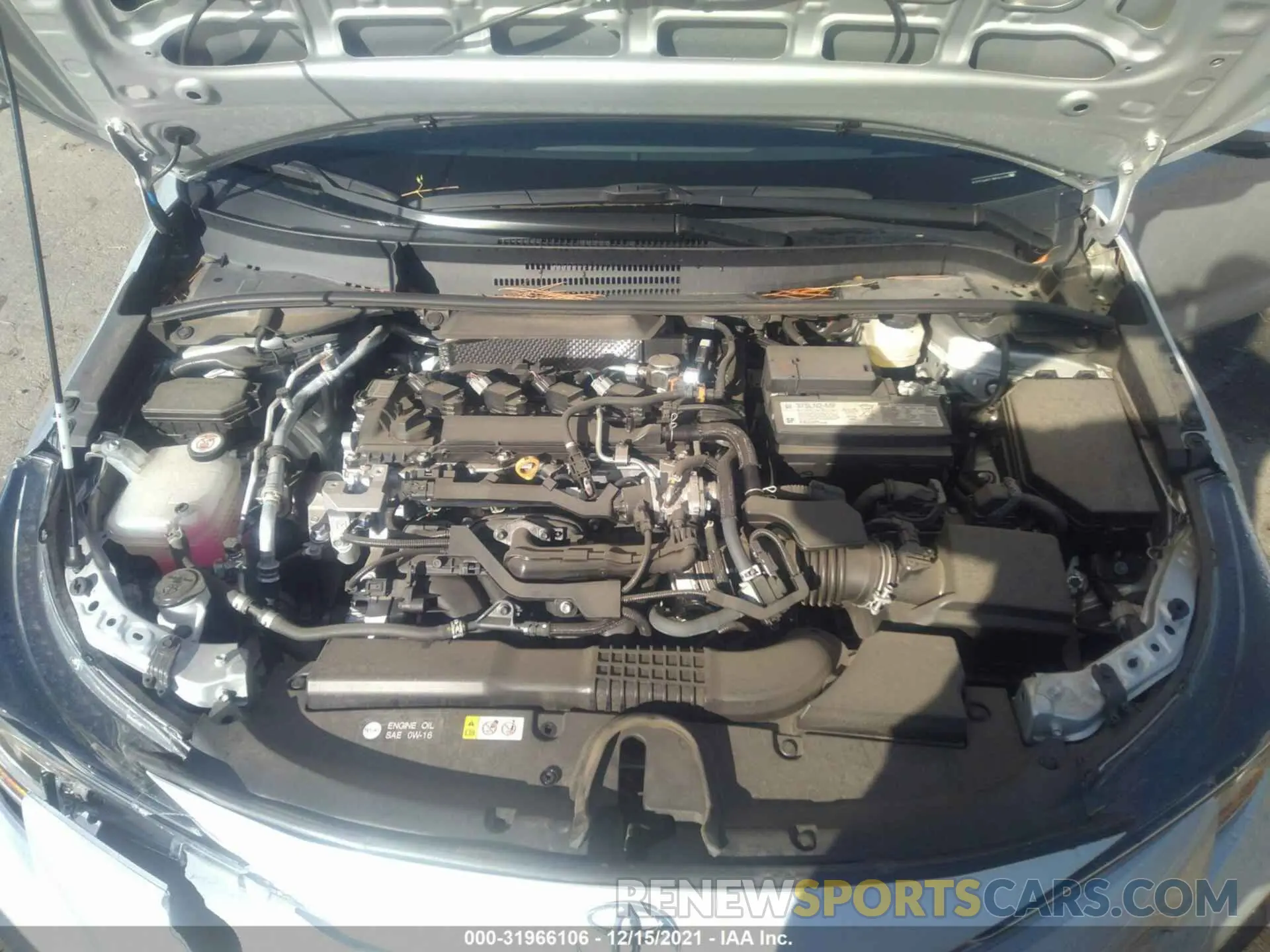 10 fotografías del automóvil dañado 5YFS4MCE1MP061980 TOYOTA COROLLA 2021