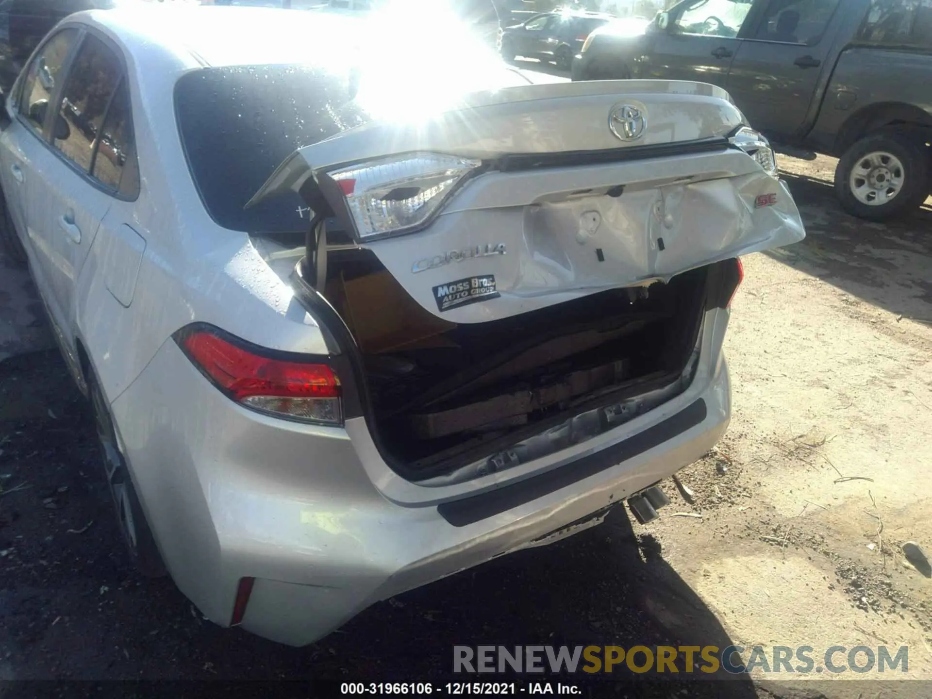 6 fotografías del automóvil dañado 5YFS4MCE1MP061980 TOYOTA COROLLA 2021