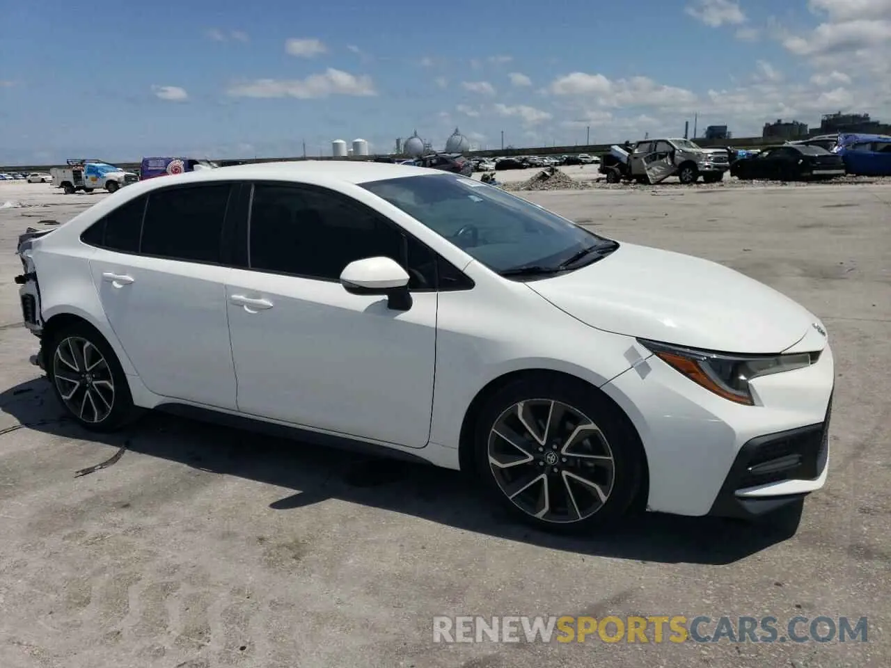 4 fotografías del automóvil dañado 5YFS4MCE1MP062563 TOYOTA COROLLA 2021
