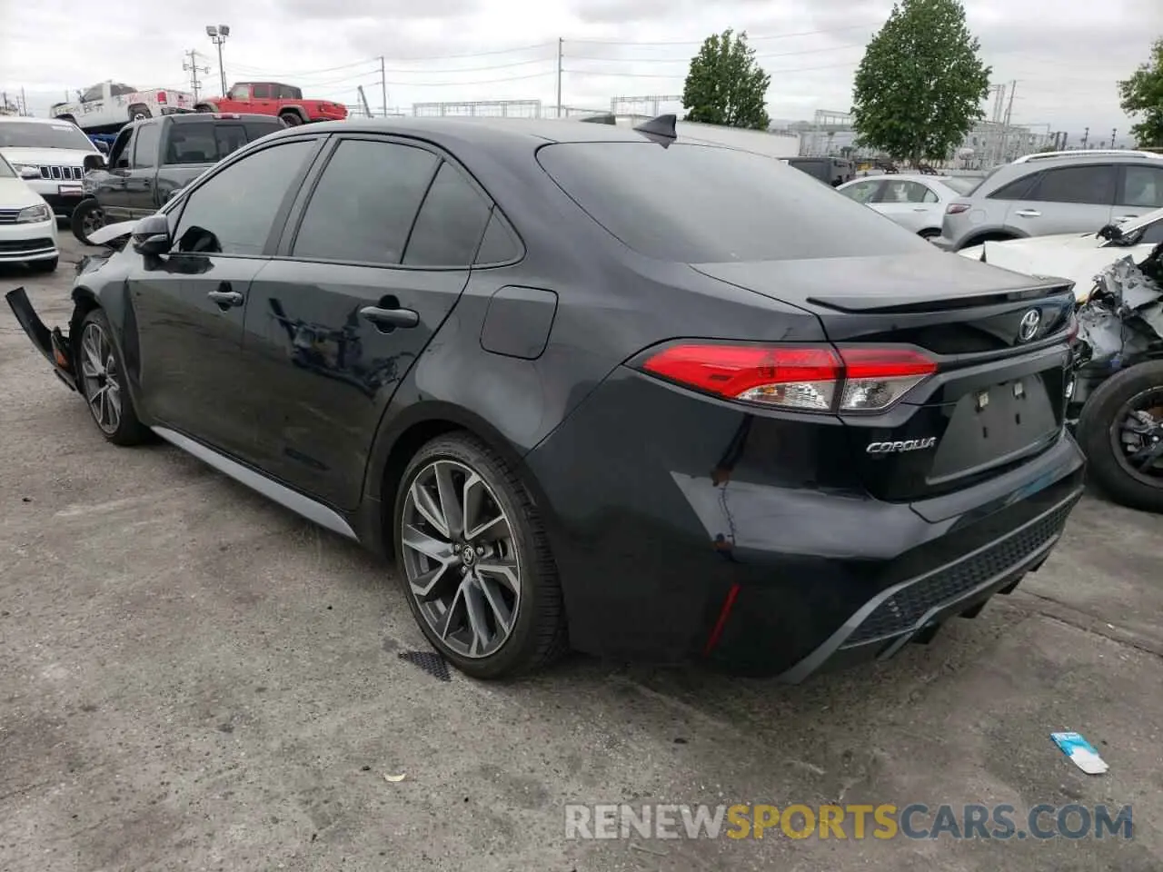 3 fotografías del automóvil dañado 5YFS4MCE1MP063244 TOYOTA COROLLA 2021