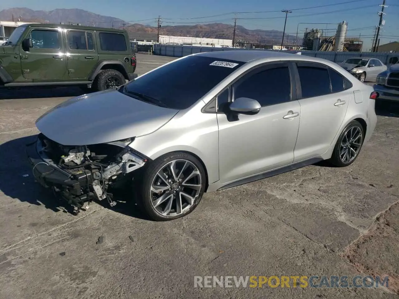 1 fotografías del automóvil dañado 5YFS4MCE1MP070033 TOYOTA COROLLA 2021