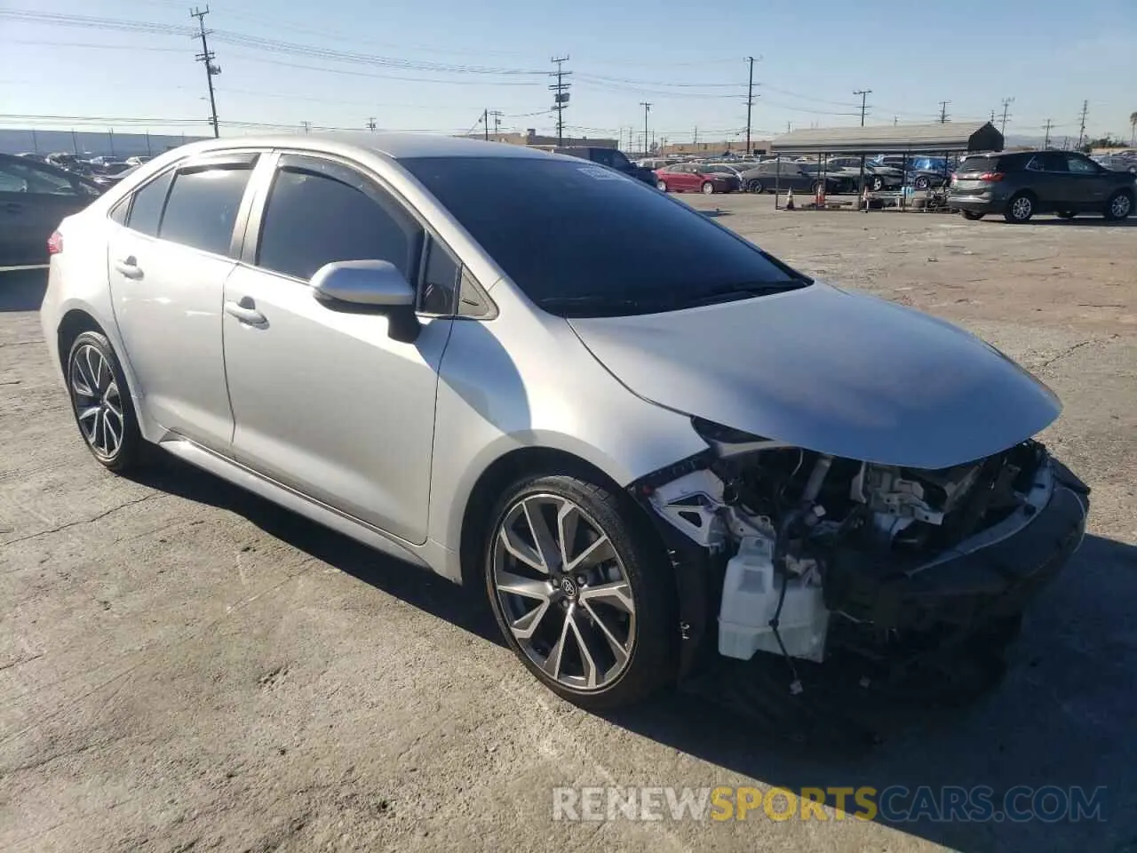 4 fotografías del automóvil dañado 5YFS4MCE1MP070033 TOYOTA COROLLA 2021