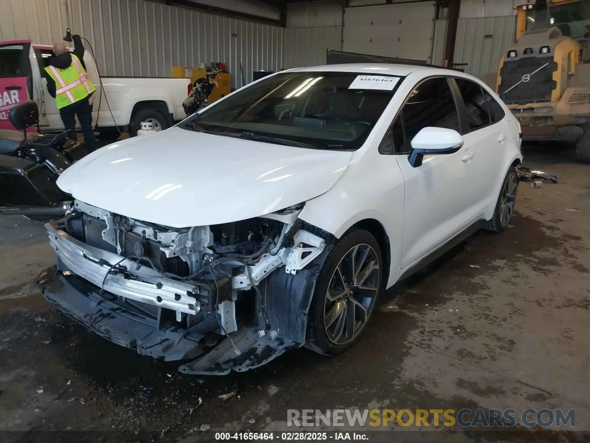 2 fotografías del automóvil dañado 5YFS4MCE1MP074616 TOYOTA COROLLA 2021