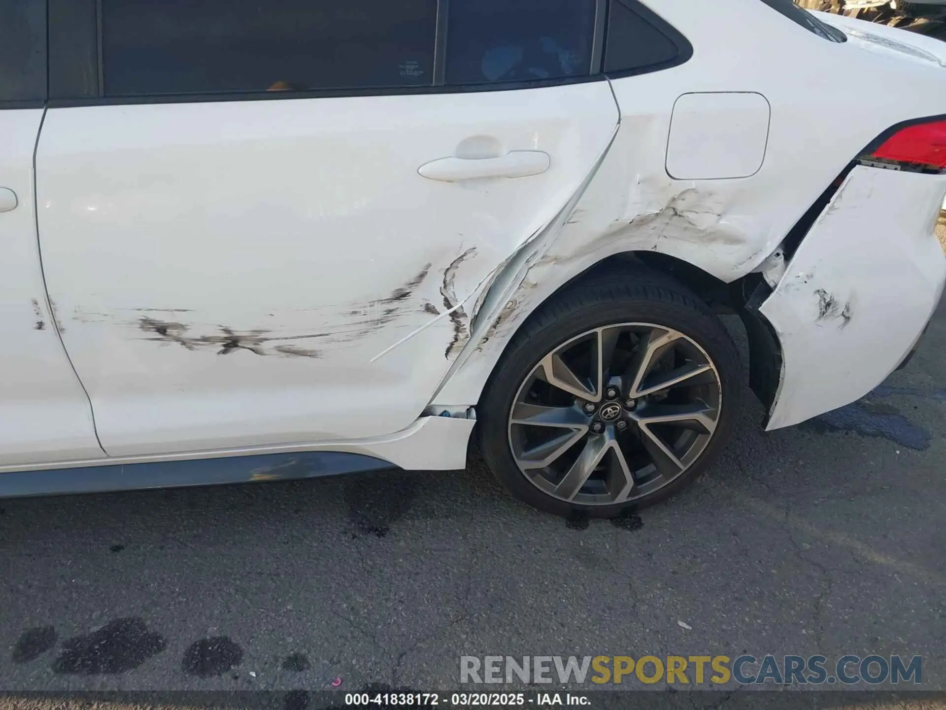 6 fotografías del automóvil dañado 5YFS4MCE2MP068307 TOYOTA COROLLA 2021