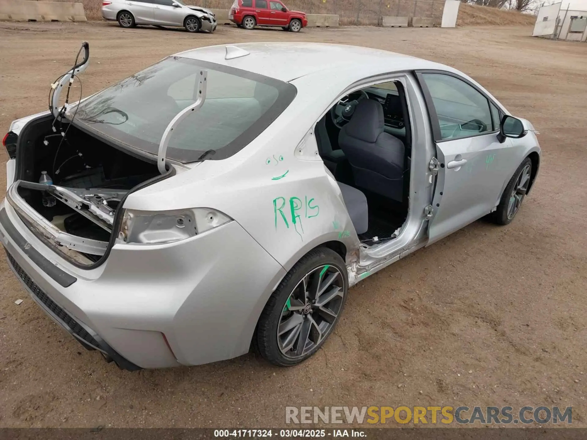4 fotografías del automóvil dañado 5YFS4MCE2MP072342 TOYOTA COROLLA 2021