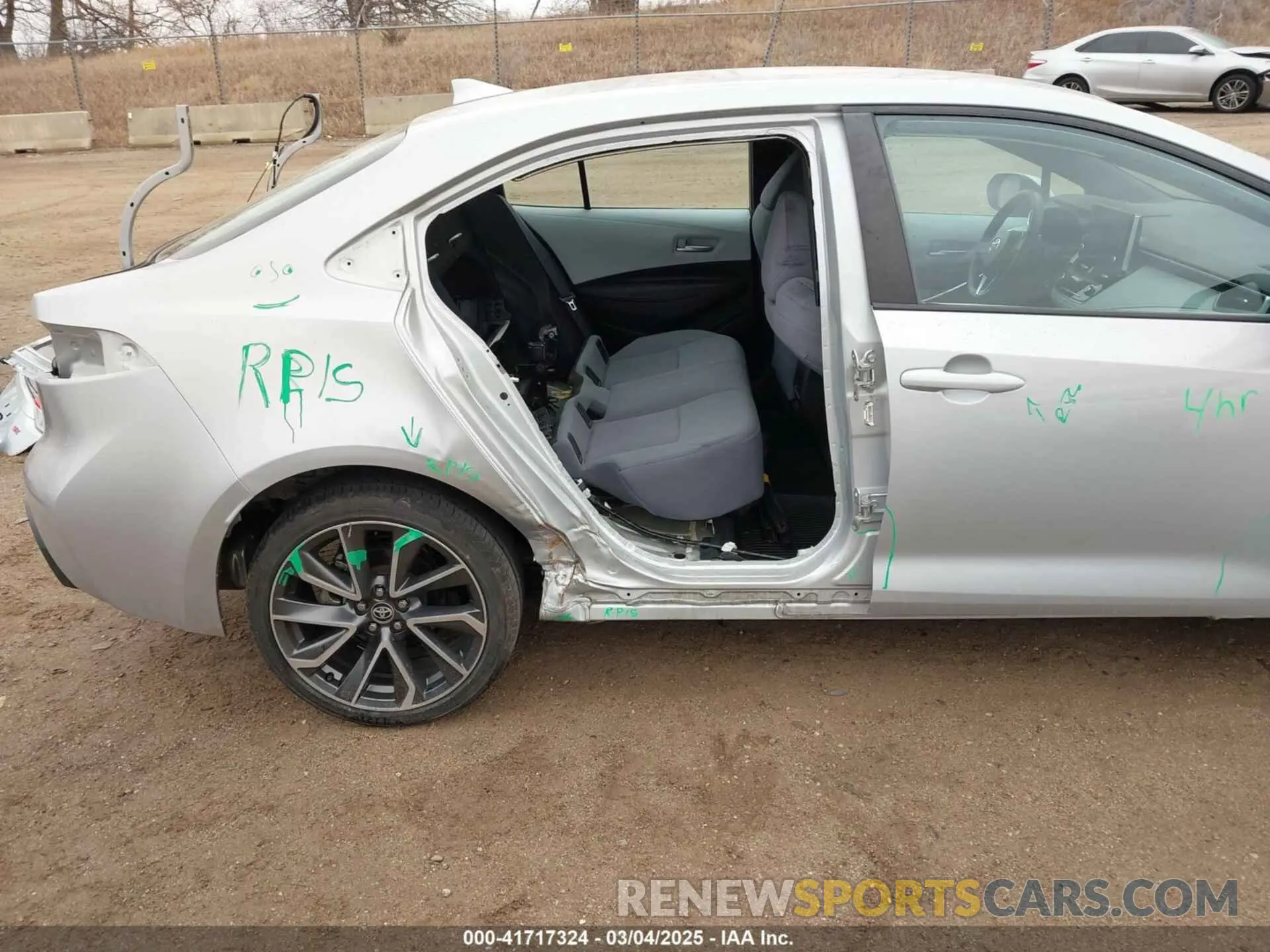 6 fotografías del automóvil dañado 5YFS4MCE2MP072342 TOYOTA COROLLA 2021