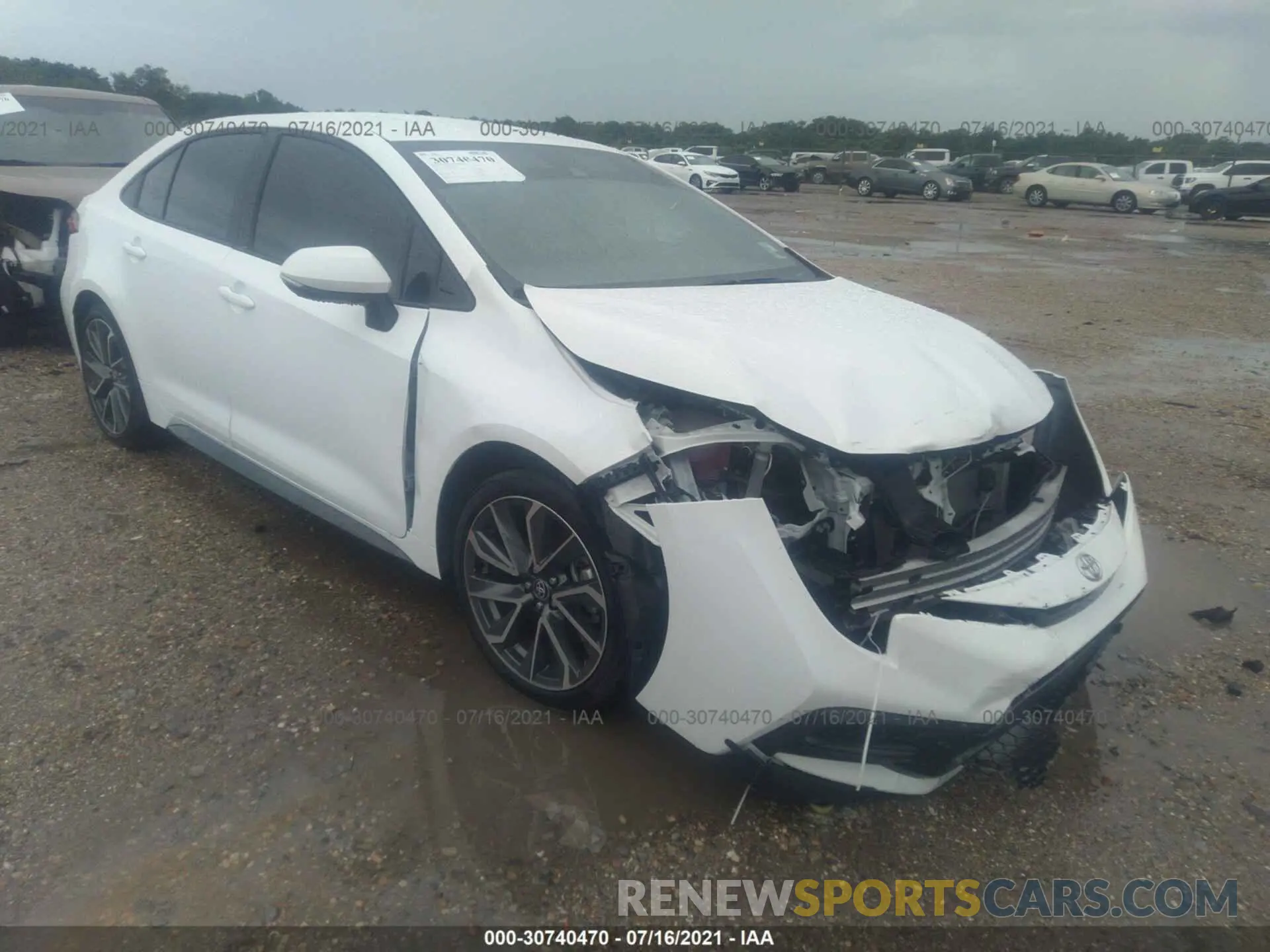 1 fotografías del automóvil dañado 5YFS4MCE2MP079226 TOYOTA COROLLA 2021