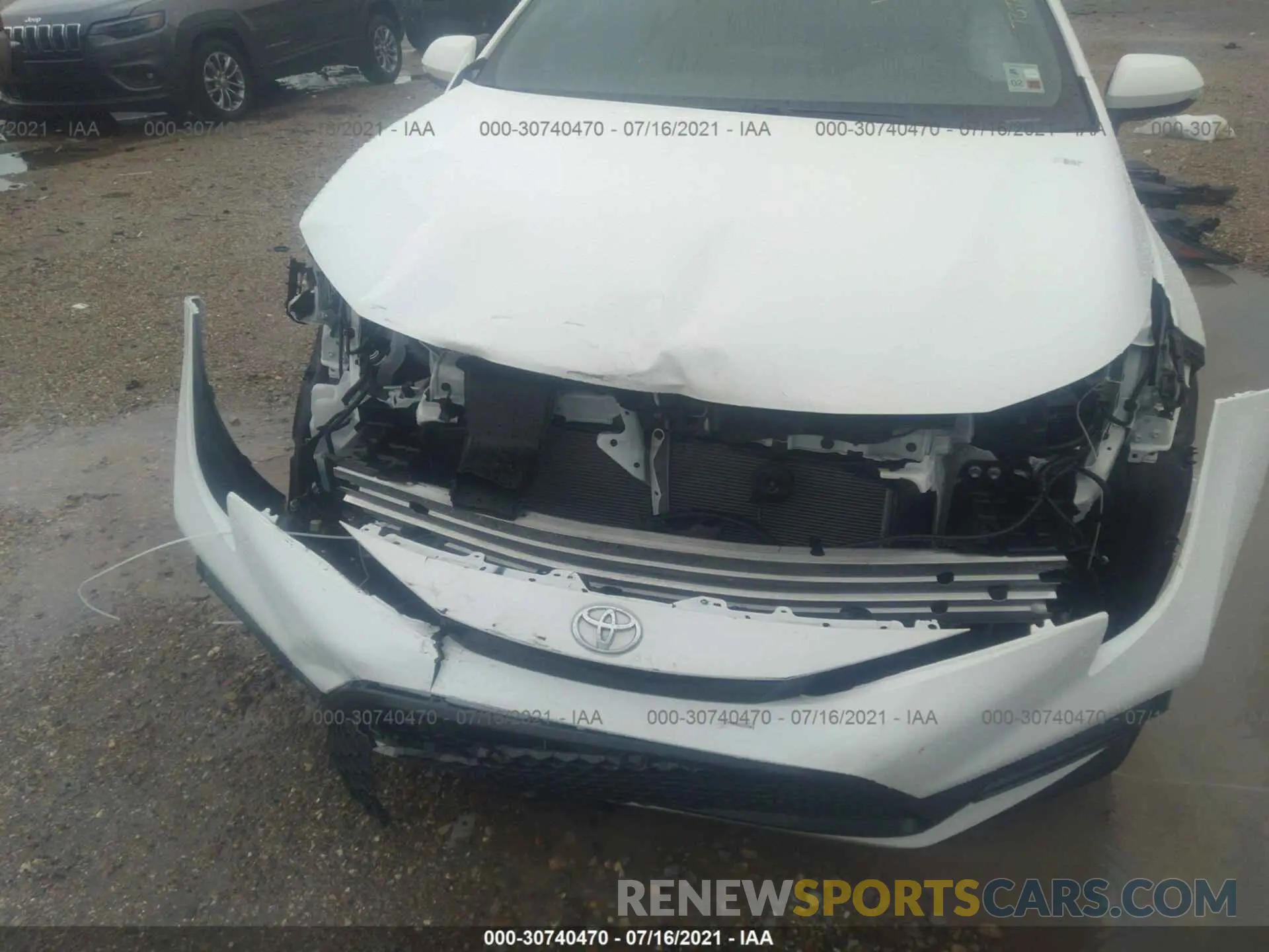 6 fotografías del automóvil dañado 5YFS4MCE2MP079226 TOYOTA COROLLA 2021