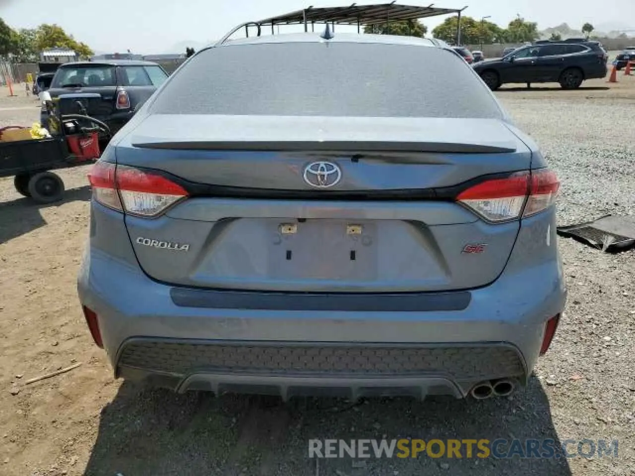 6 fotografías del automóvil dañado 5YFS4MCE3MP060779 TOYOTA COROLLA 2021
