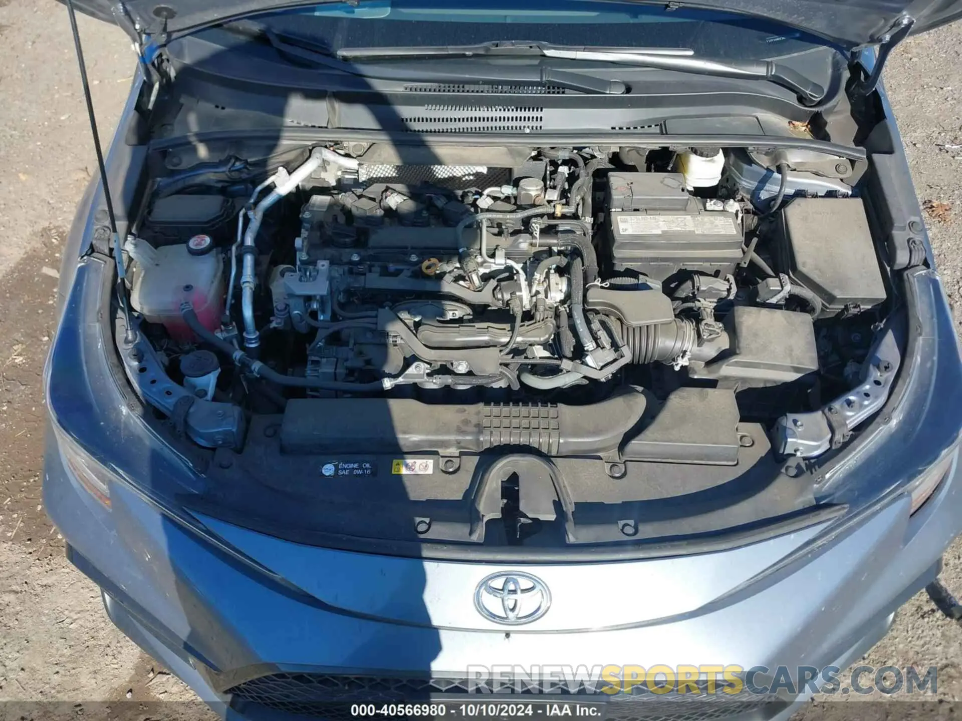 10 fotografías del automóvil dañado 5YFS4MCE3MP092423 TOYOTA COROLLA 2021