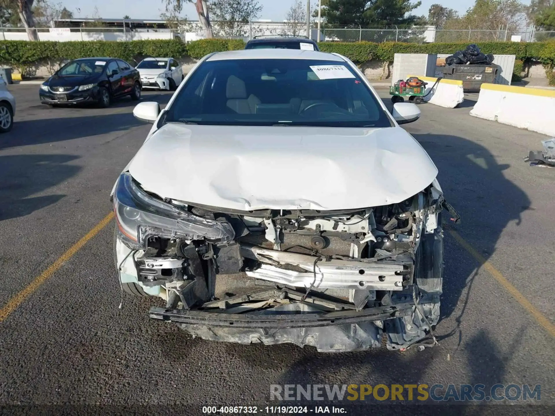 13 fotografías del automóvil dañado 5YFS4MCE3MP093653 TOYOTA COROLLA 2021