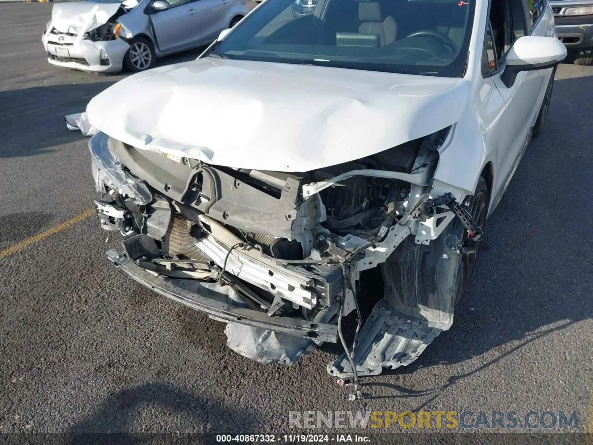 6 fotografías del automóvil dañado 5YFS4MCE3MP093653 TOYOTA COROLLA 2021
