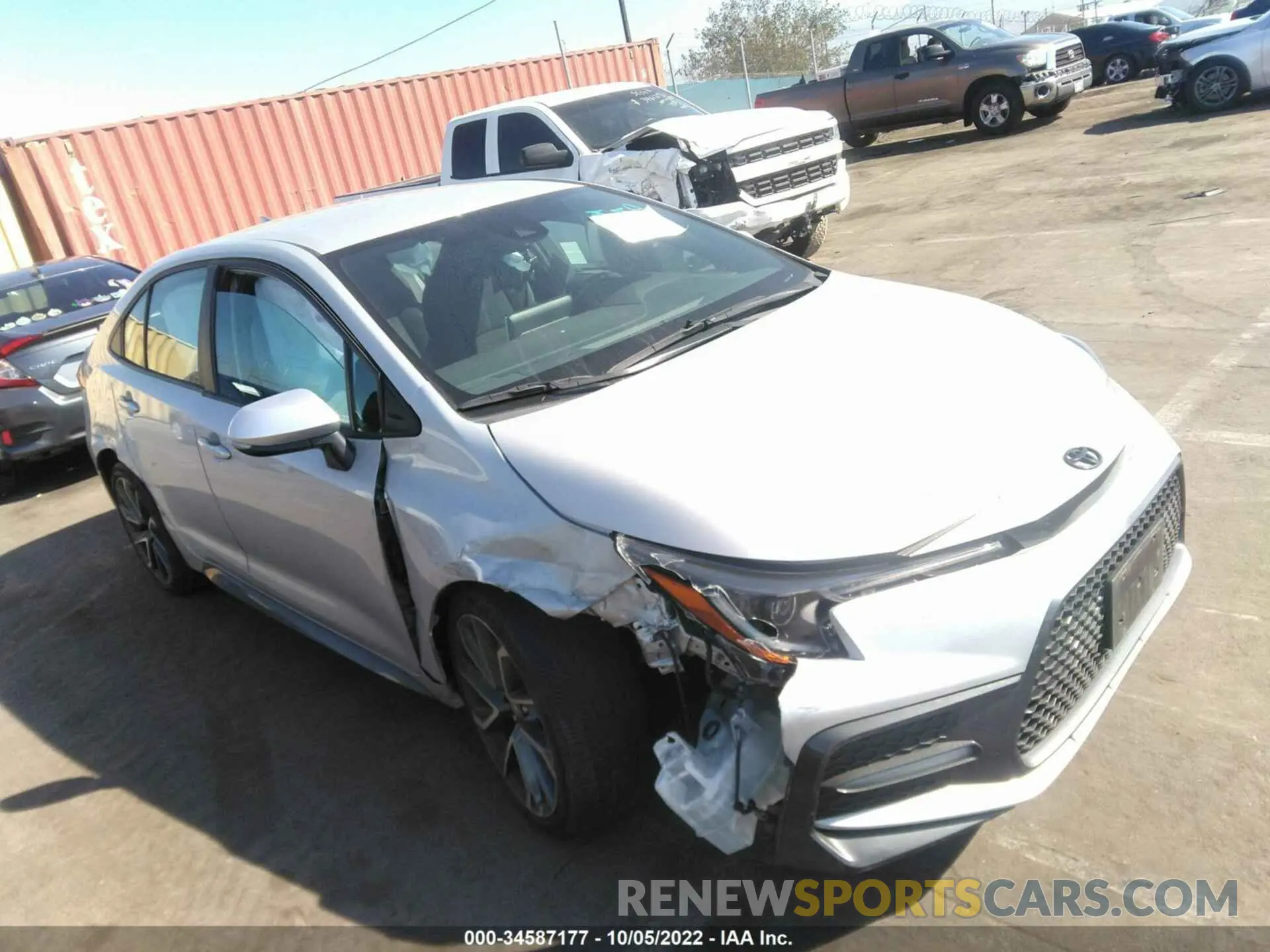 1 fotografías del automóvil dañado 5YFS4MCE4MP059317 TOYOTA COROLLA 2021