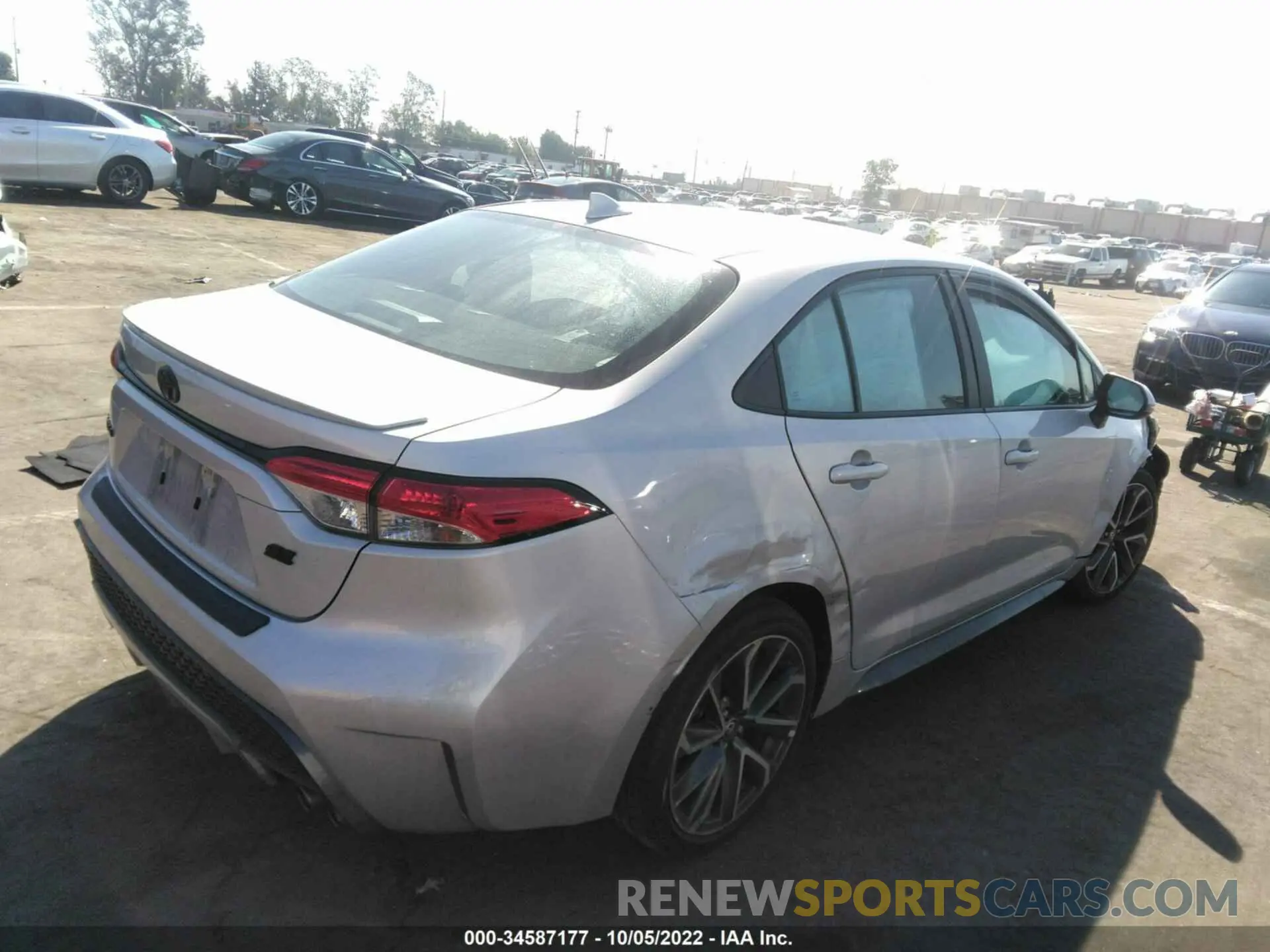 4 fotografías del automóvil dañado 5YFS4MCE4MP059317 TOYOTA COROLLA 2021