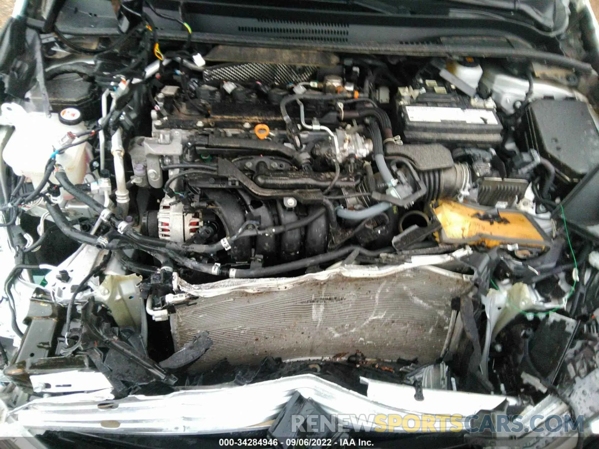10 fotografías del automóvil dañado 5YFS4MCE4MP073783 TOYOTA COROLLA 2021