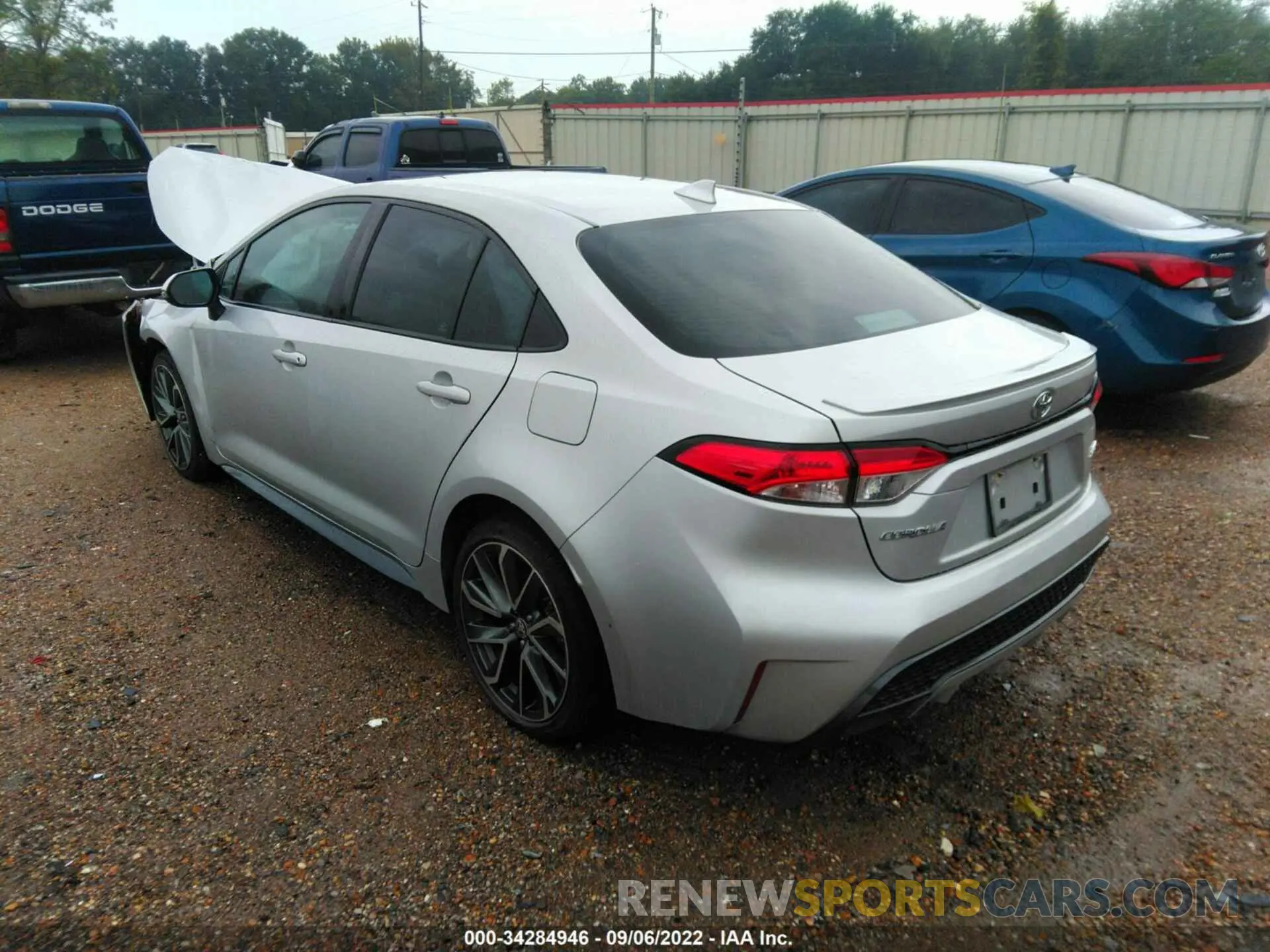 3 fotografías del automóvil dañado 5YFS4MCE4MP073783 TOYOTA COROLLA 2021