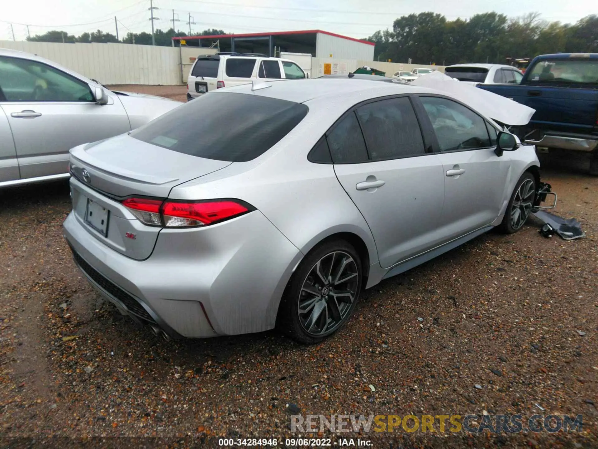 4 fotografías del automóvil dañado 5YFS4MCE4MP073783 TOYOTA COROLLA 2021