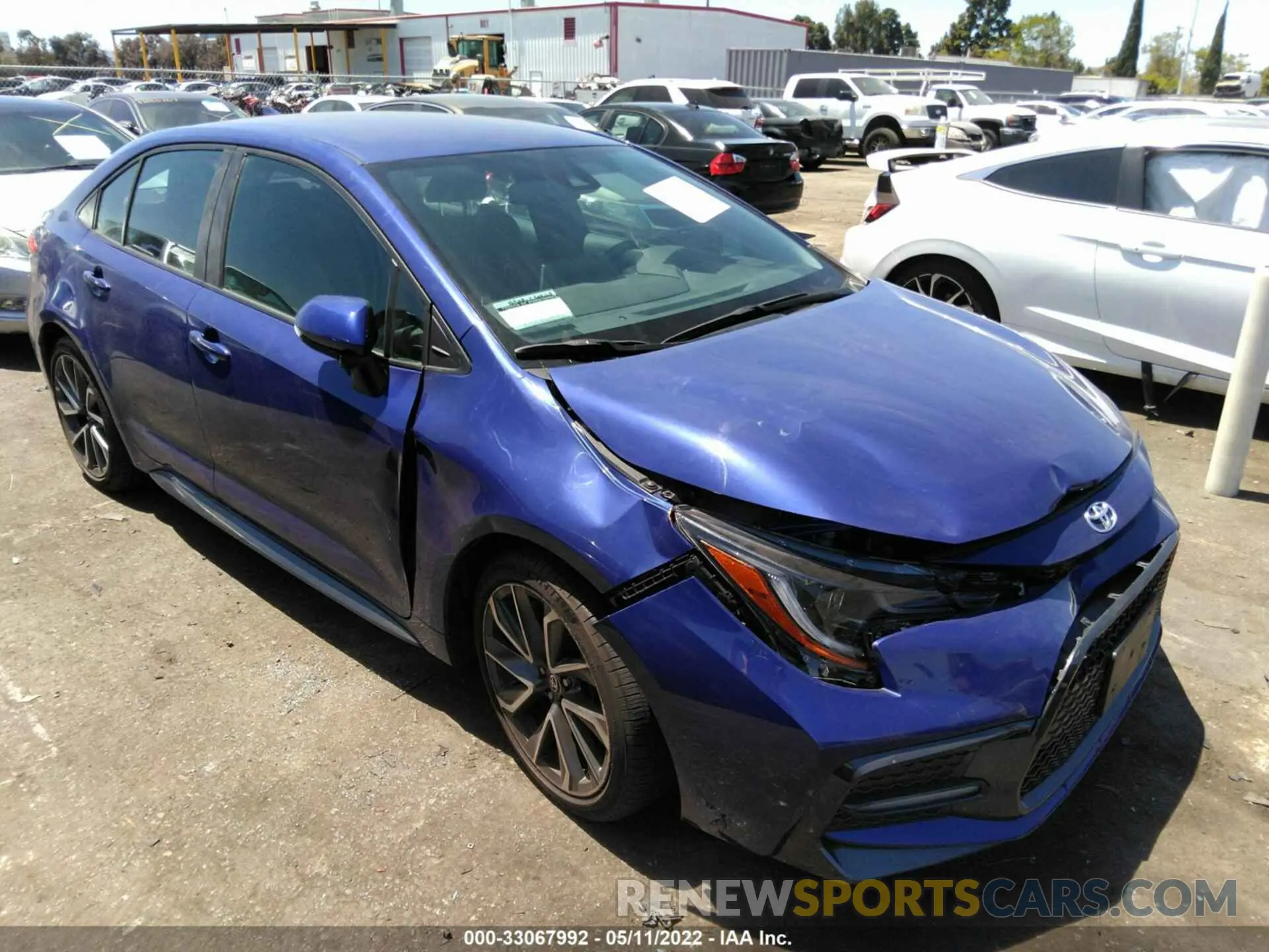 1 fotografías del automóvil dañado 5YFS4MCE5MP060654 TOYOTA COROLLA 2021