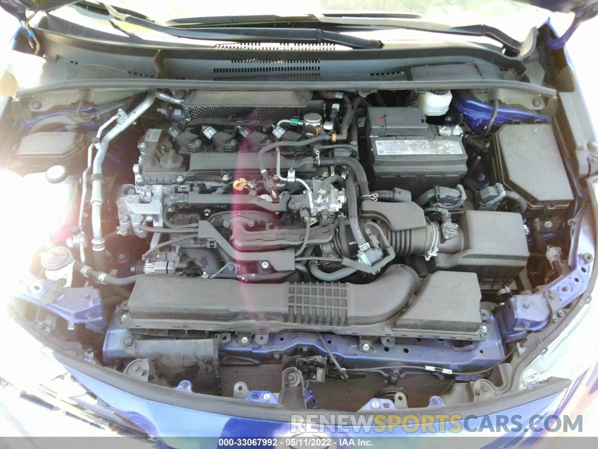 10 fotografías del automóvil dañado 5YFS4MCE5MP060654 TOYOTA COROLLA 2021