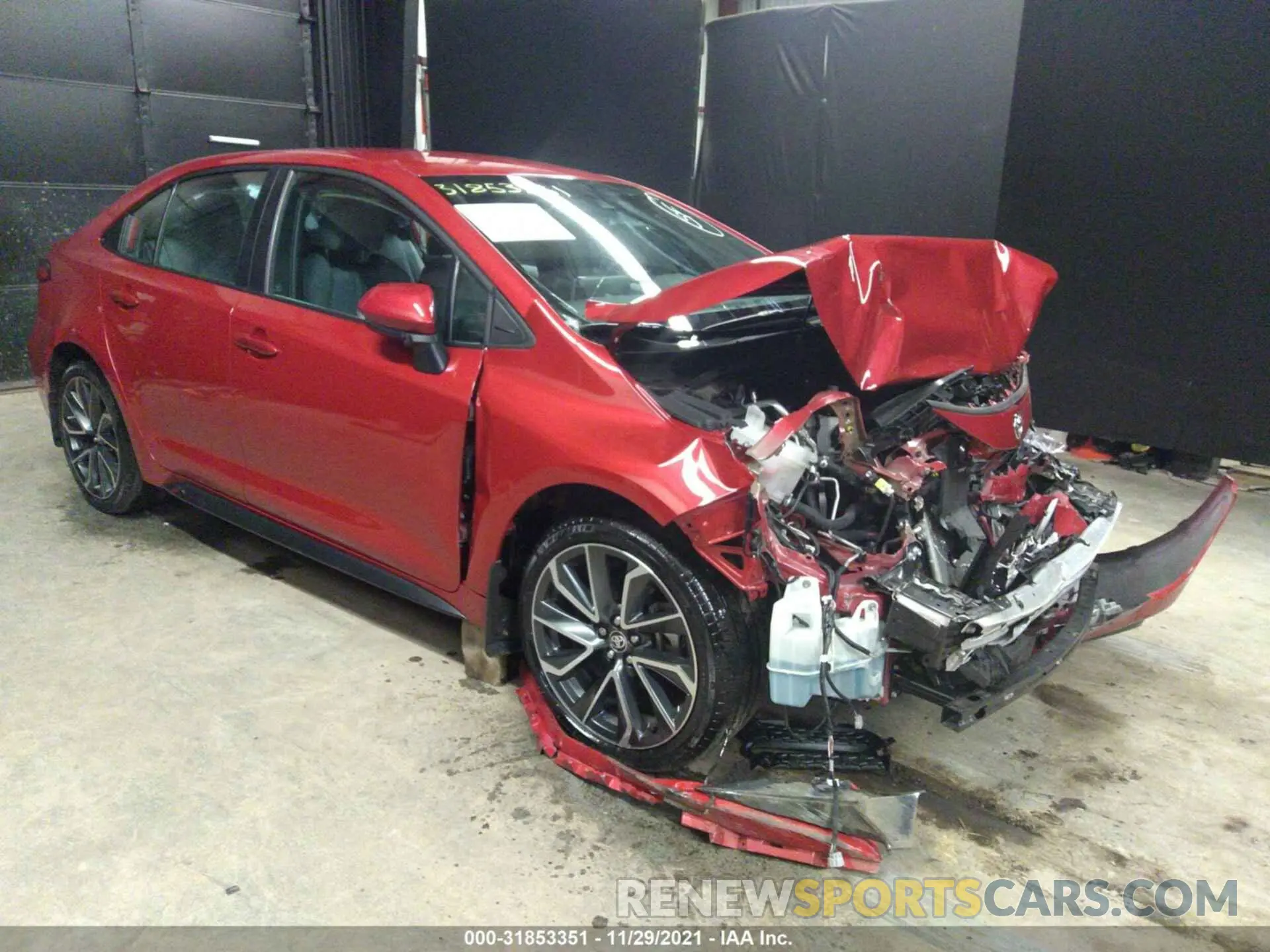 1 fotografías del automóvil dañado 5YFS4MCE5MP067152 TOYOTA COROLLA 2021