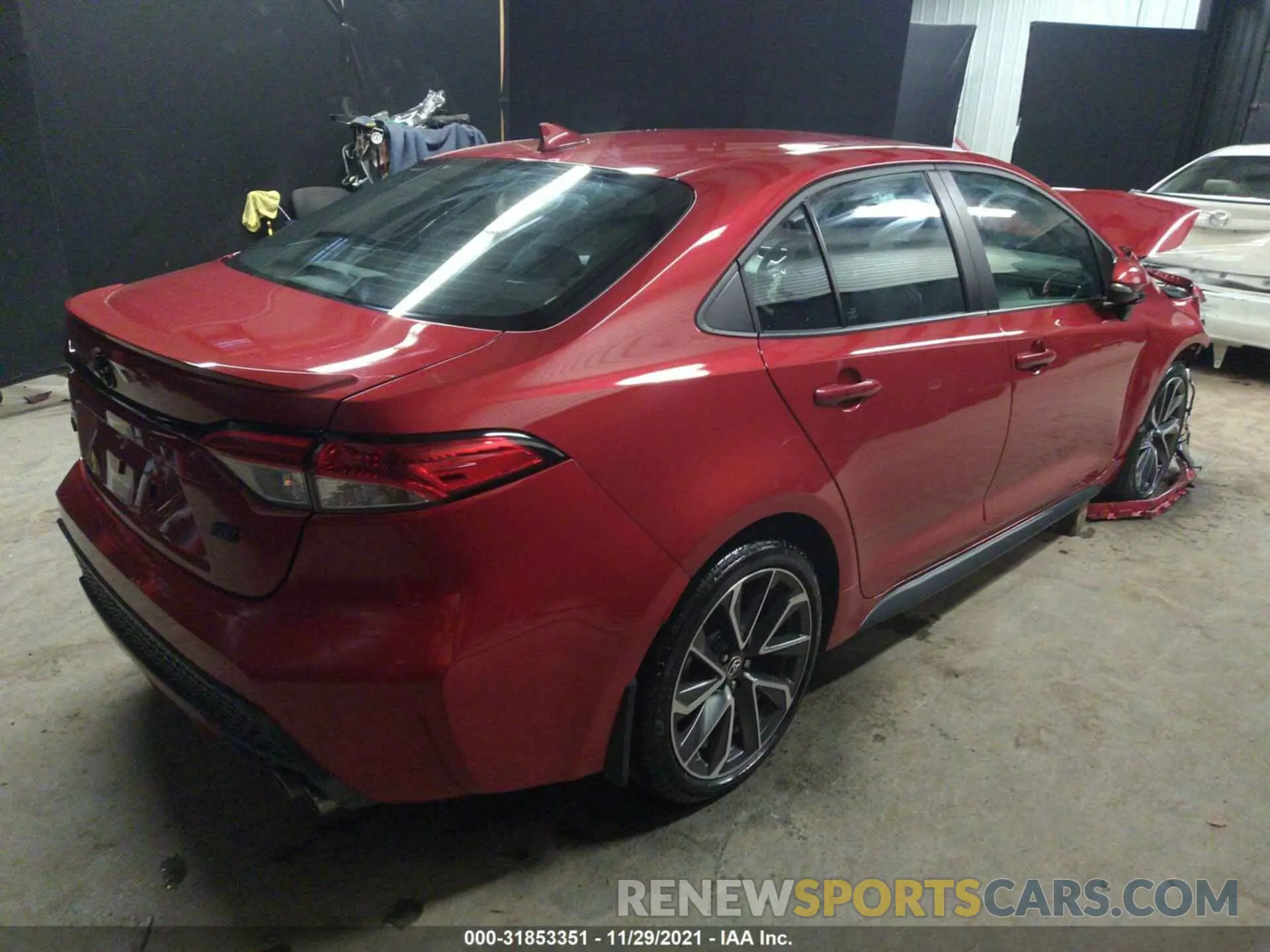 4 fotografías del automóvil dañado 5YFS4MCE5MP067152 TOYOTA COROLLA 2021