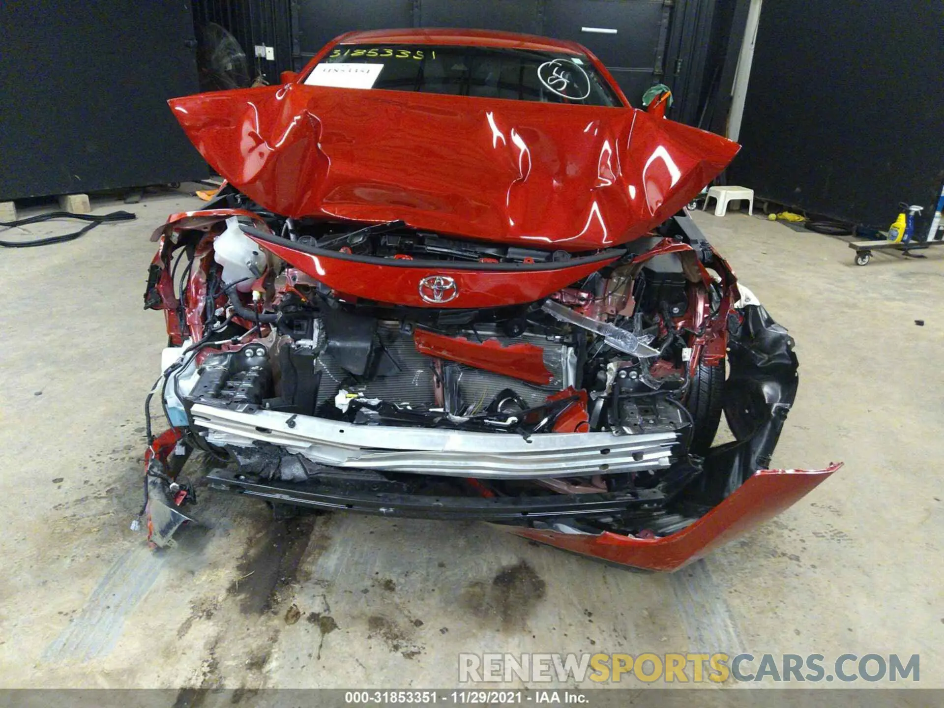 6 fotografías del automóvil dañado 5YFS4MCE5MP067152 TOYOTA COROLLA 2021