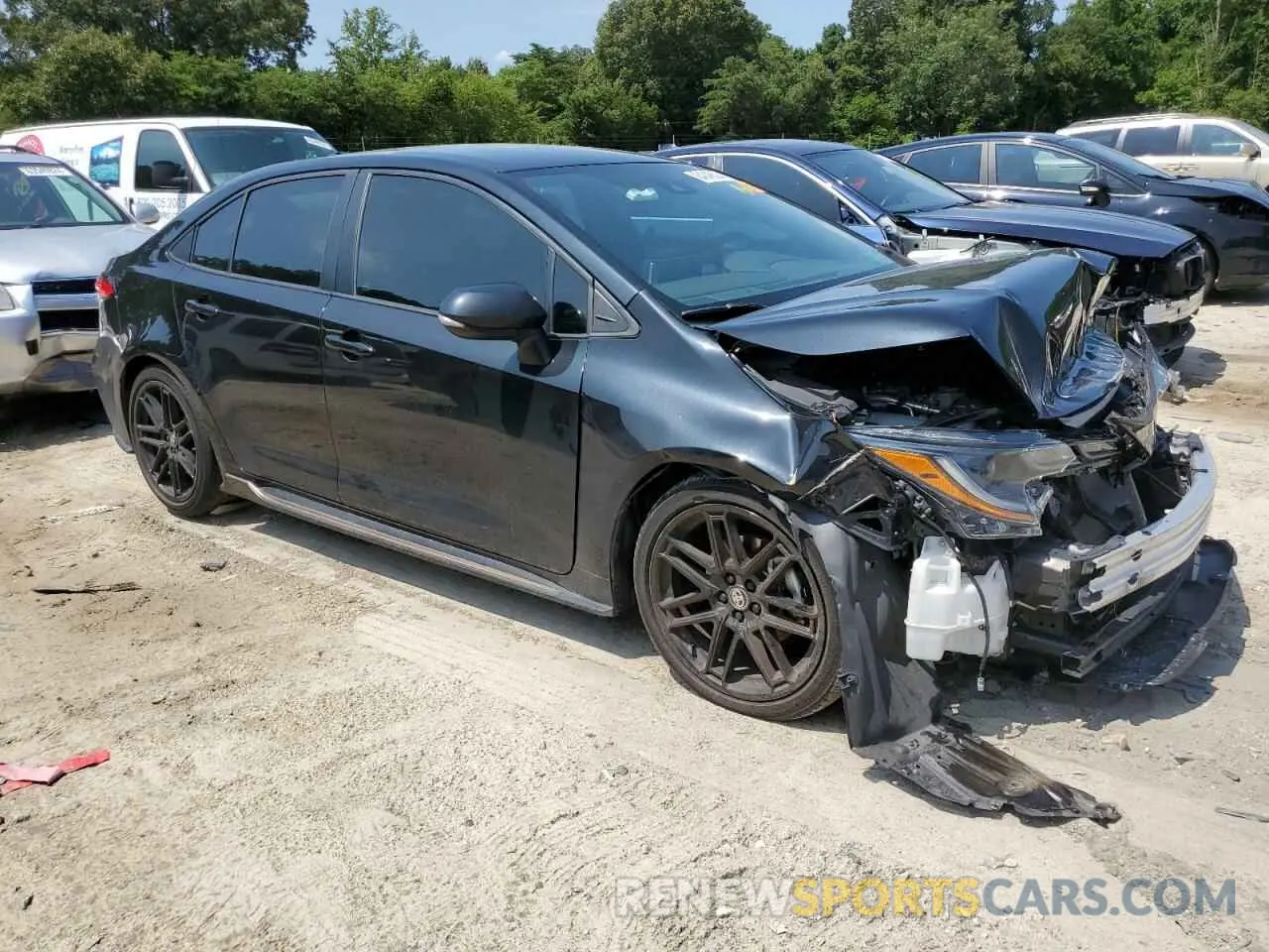 4 fotografías del automóvil dañado 5YFS4MCE5MP073517 TOYOTA COROLLA 2021