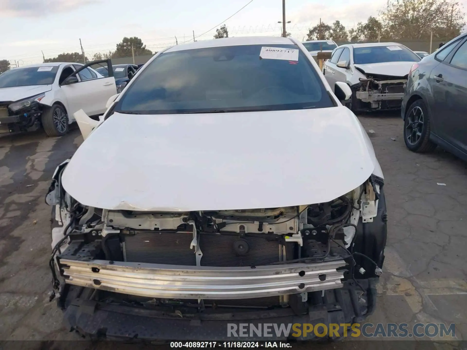 13 fotografías del automóvil dañado 5YFS4MCE5MP077048 TOYOTA COROLLA 2021