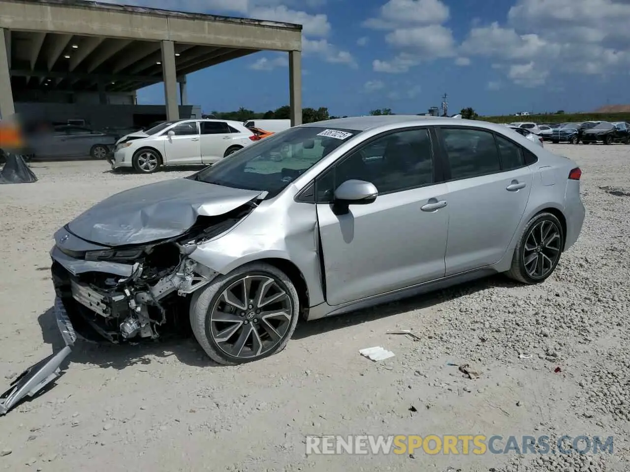 1 fotografías del automóvil dañado 5YFS4MCE5MP078362 TOYOTA COROLLA 2021
