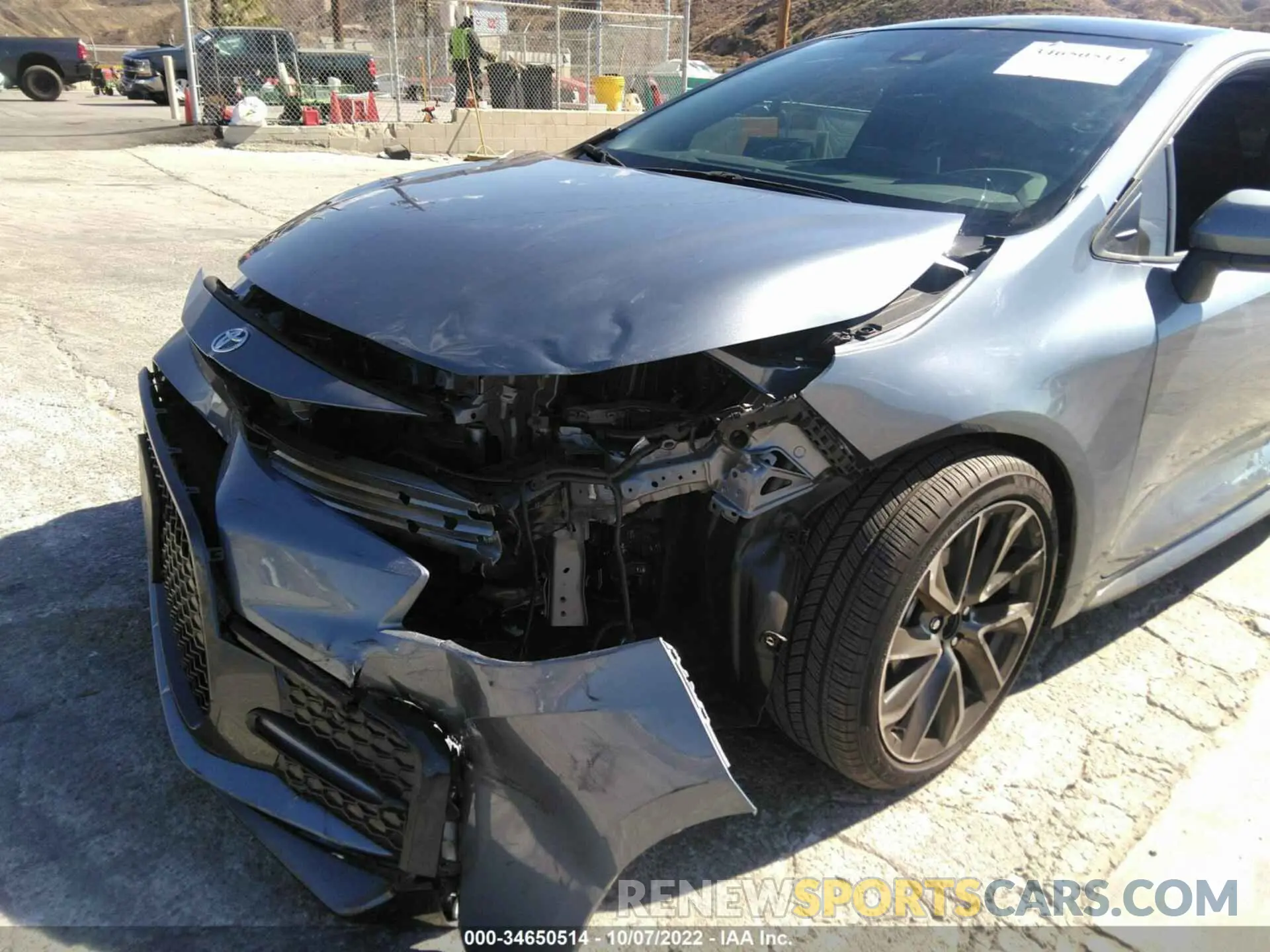6 fotografías del automóvil dañado 5YFS4MCE5MP089703 TOYOTA COROLLA 2021