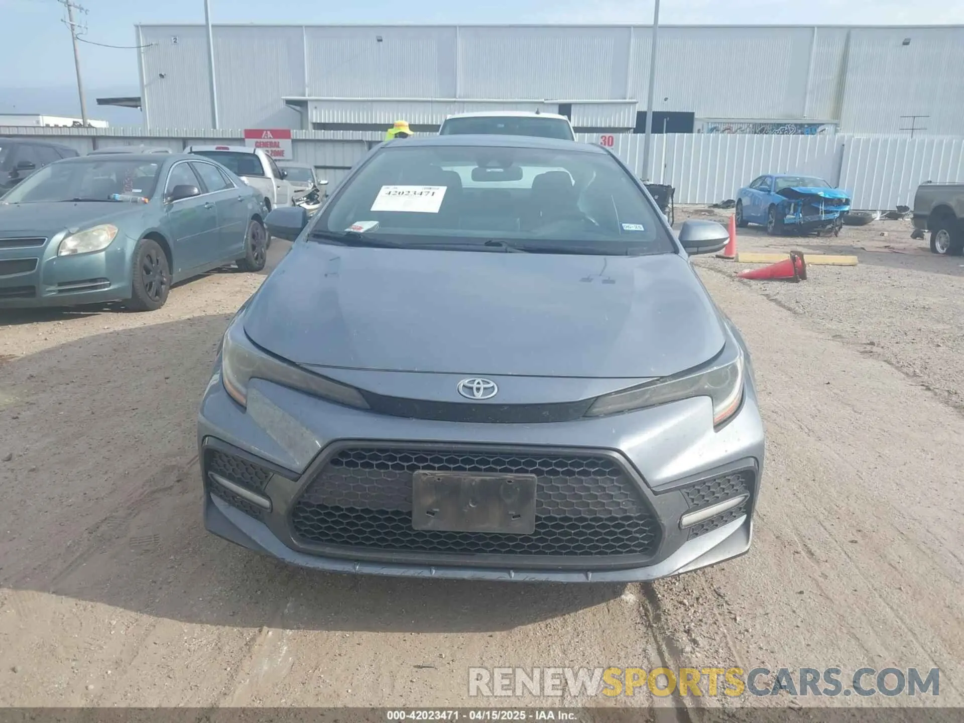 12 fotografías del automóvil dañado 5YFS4MCE5MP094545 TOYOTA COROLLA 2021