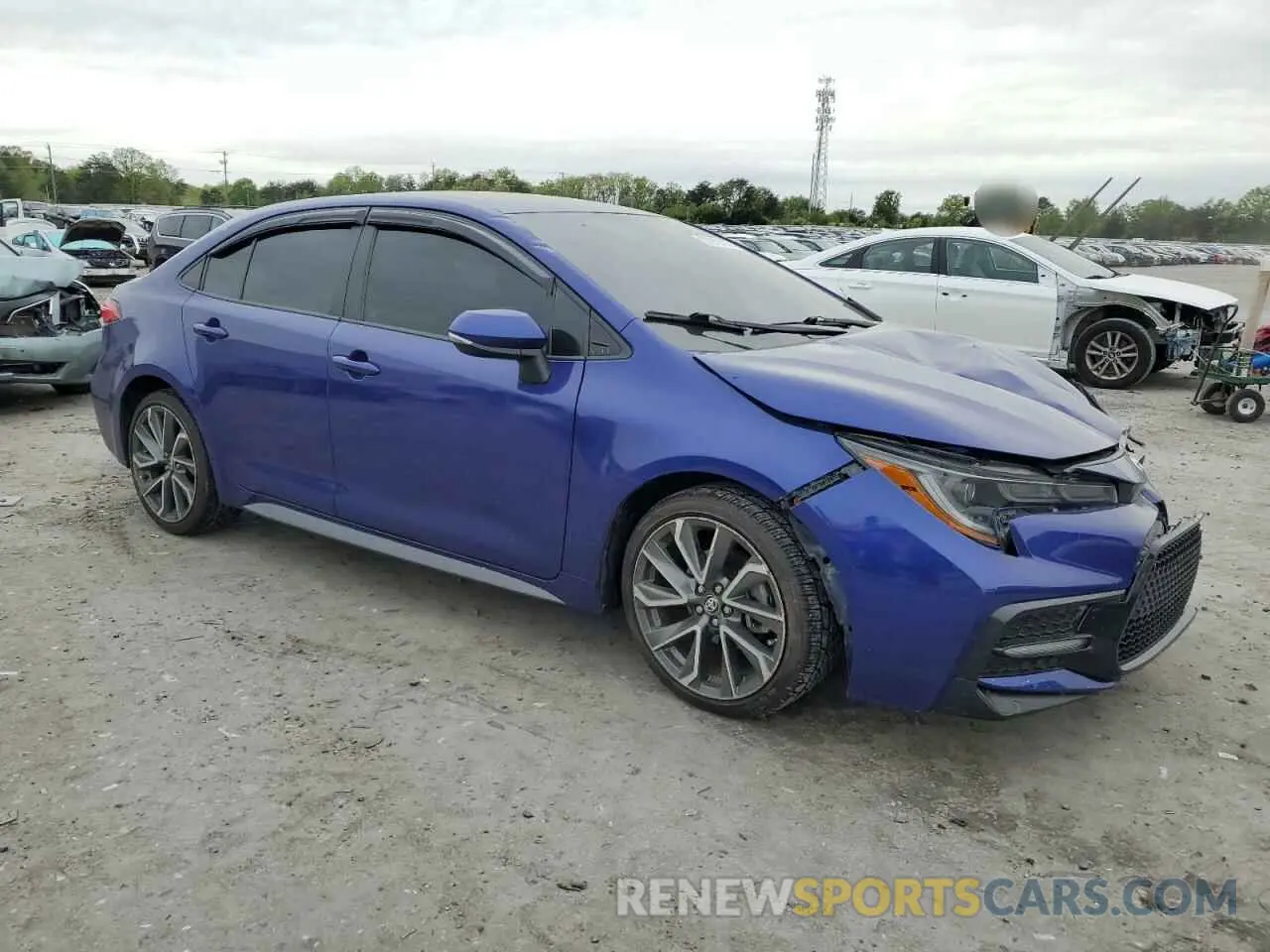 4 fotografías del automóvil dañado 5YFS4MCE6MP067872 TOYOTA COROLLA 2021