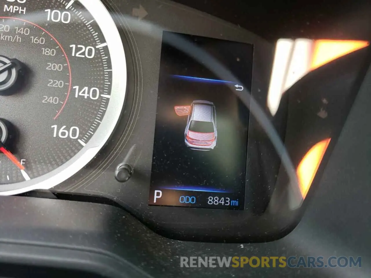 8 fotografías del automóvil dañado 5YFS4MCE6MP071887 TOYOTA COROLLA 2021
