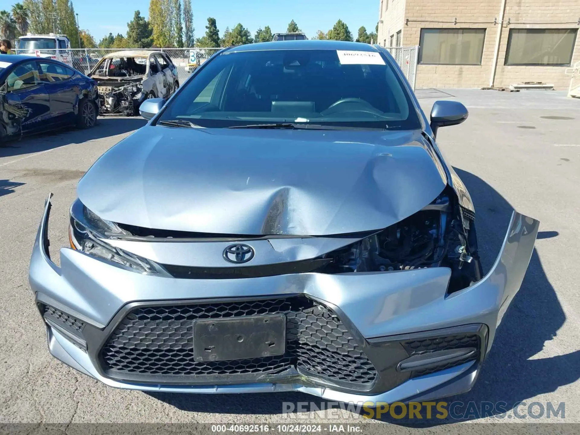 12 fotografías del automóvil dañado 5YFS4MCE6MP075311 TOYOTA COROLLA 2021