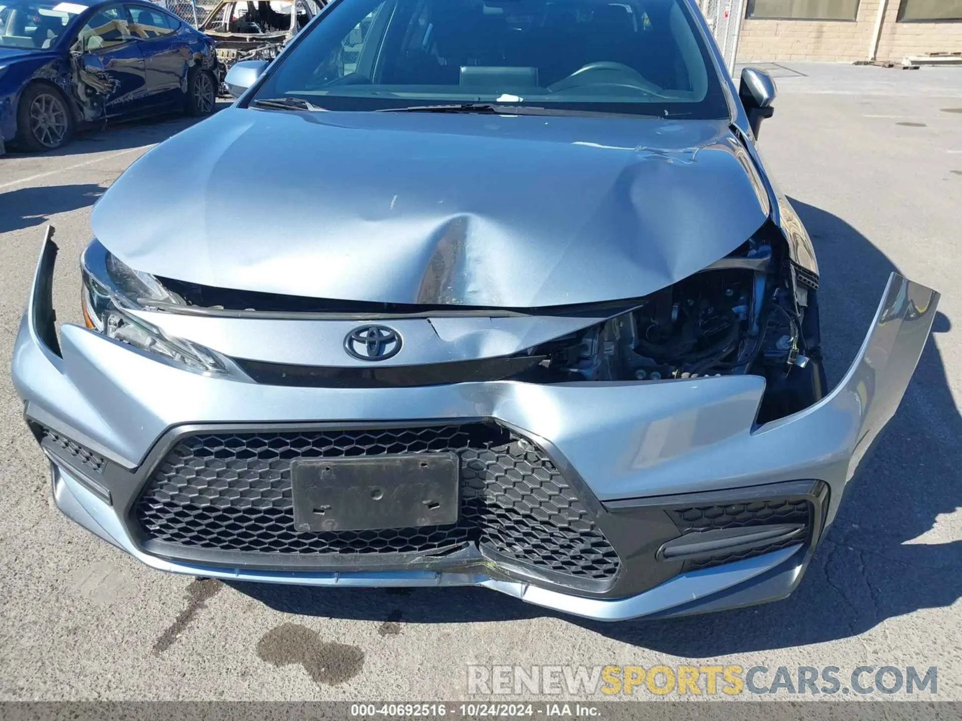 6 fotografías del automóvil dañado 5YFS4MCE6MP075311 TOYOTA COROLLA 2021