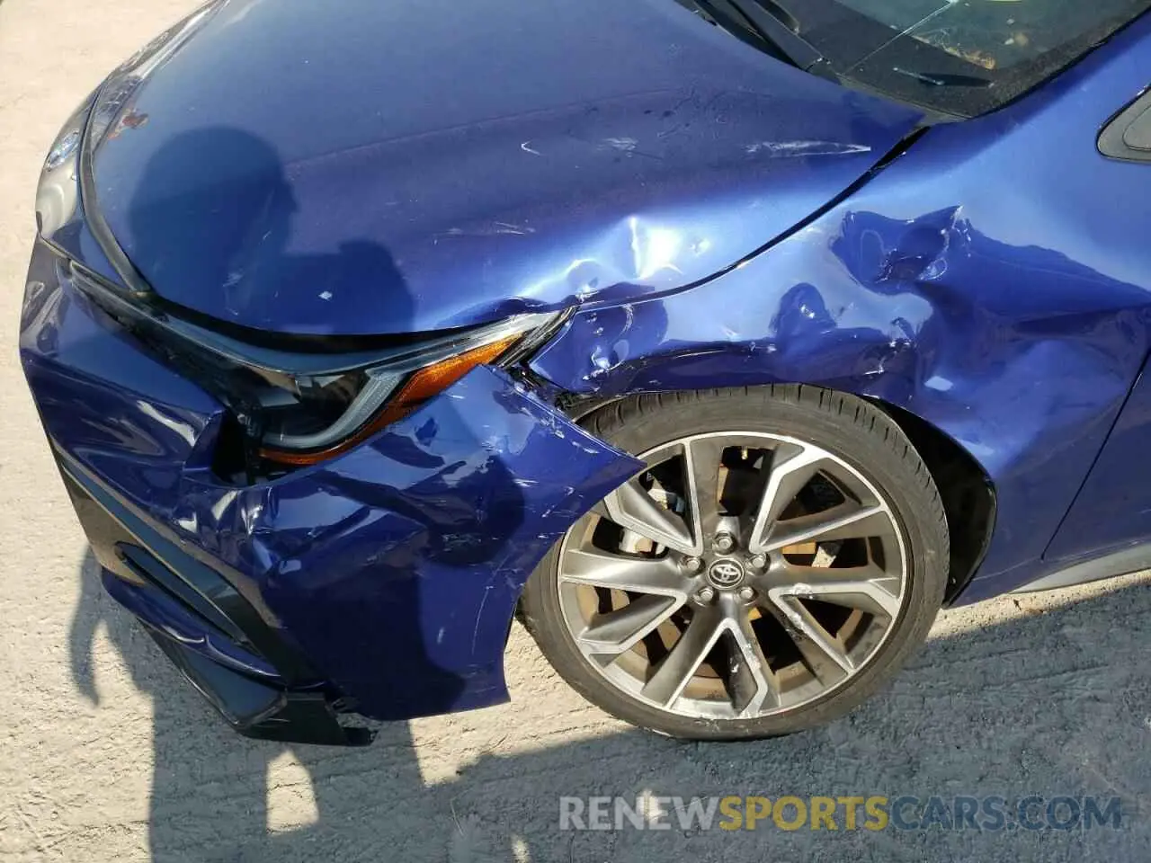 9 fotografías del automóvil dañado 5YFS4MCE7MP077763 TOYOTA COROLLA 2021