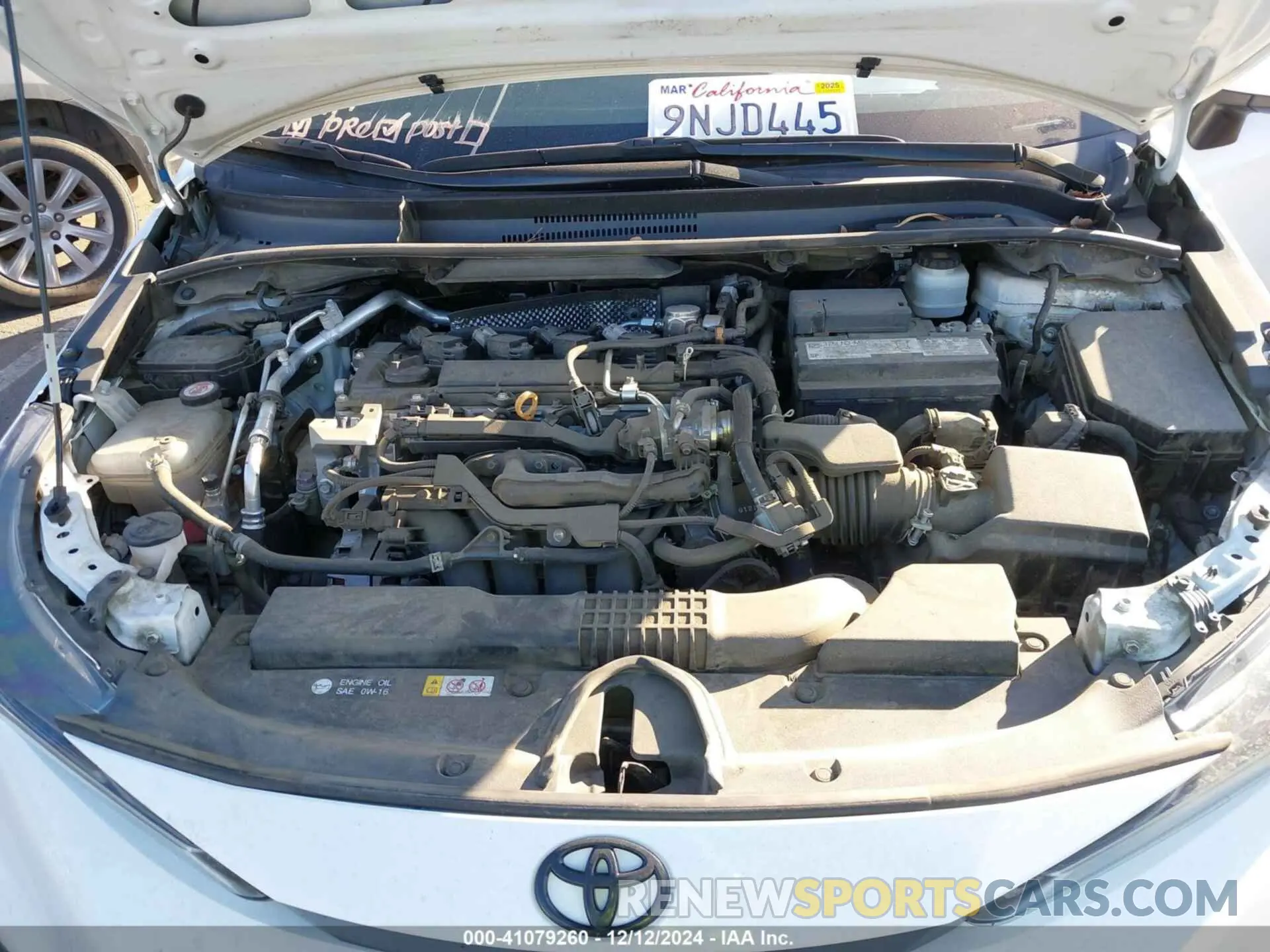 10 fotografías del automóvil dañado 5YFS4MCE7MP079948 TOYOTA COROLLA 2021