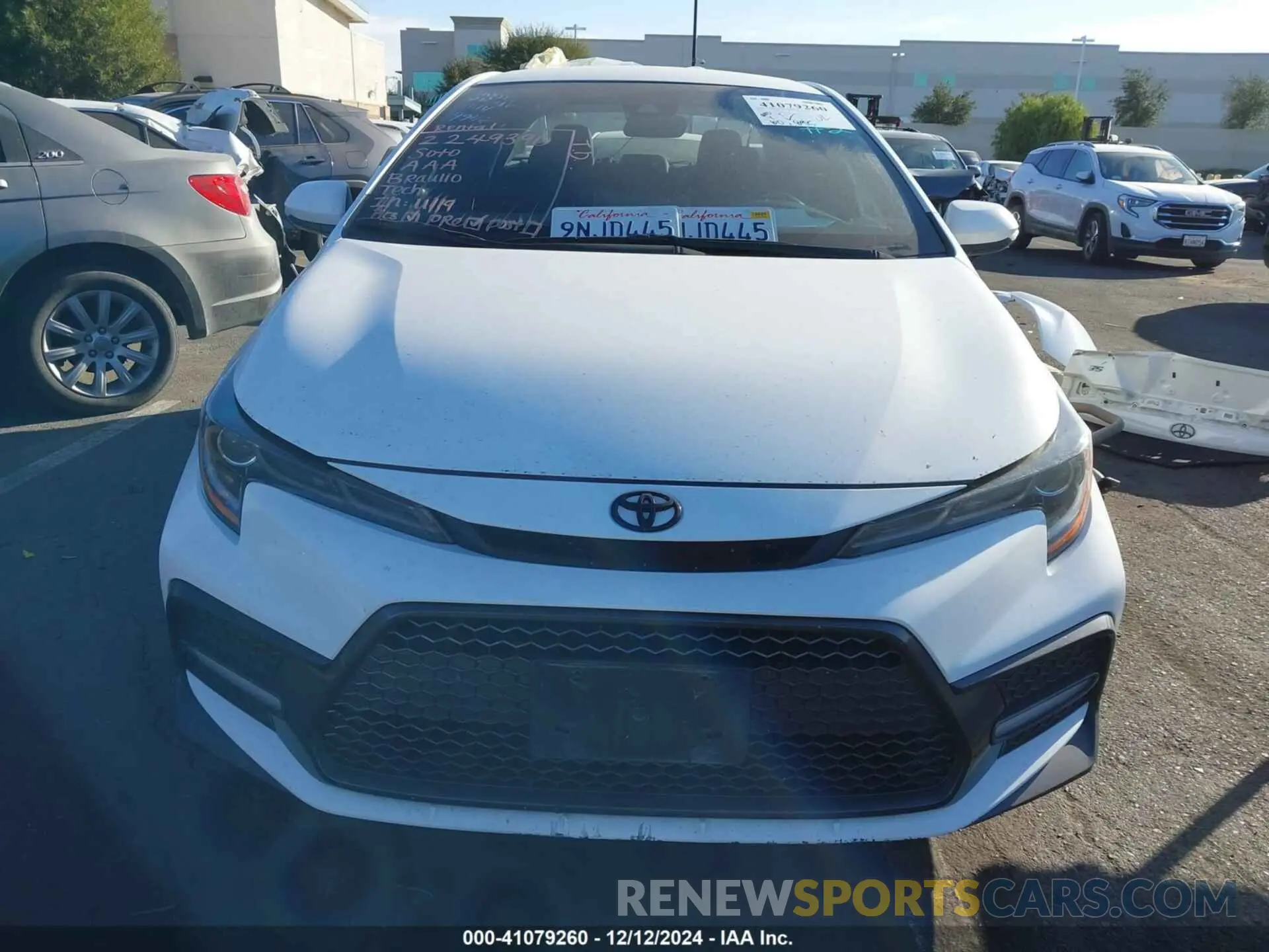 13 fotografías del automóvil dañado 5YFS4MCE7MP079948 TOYOTA COROLLA 2021
