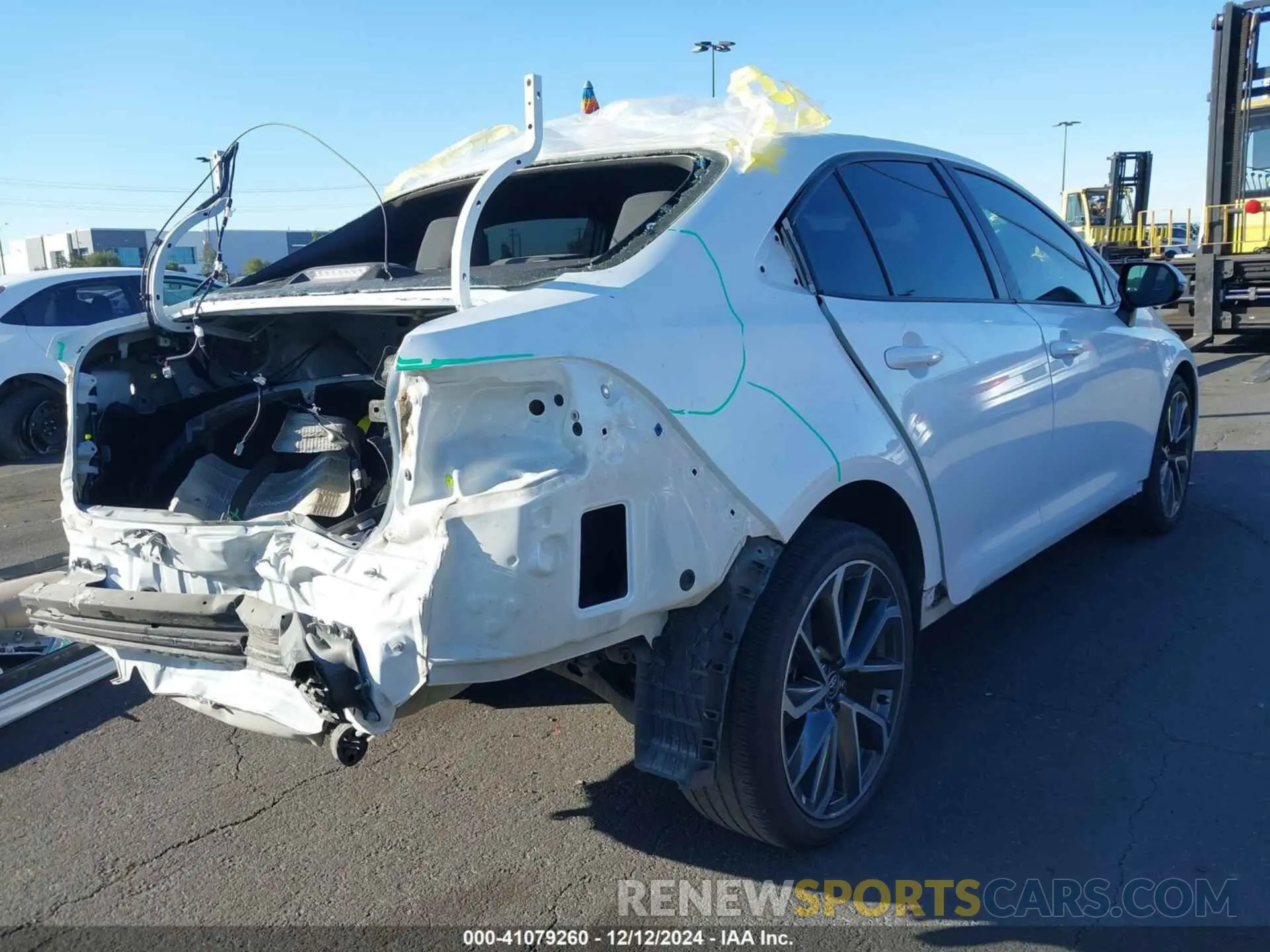 4 fotografías del automóvil dañado 5YFS4MCE7MP079948 TOYOTA COROLLA 2021
