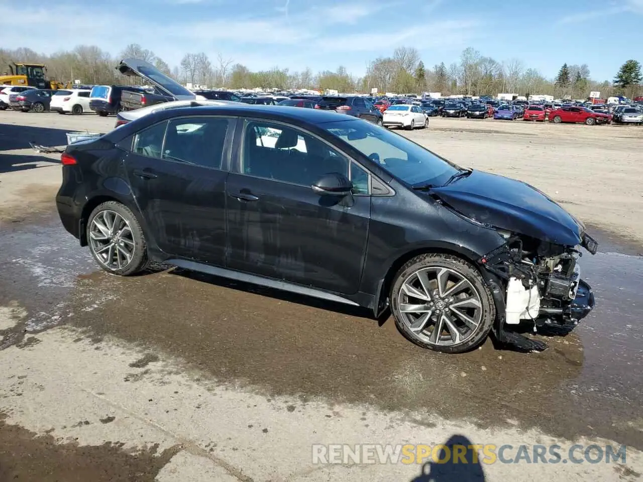 4 fotografías del automóvil dañado 5YFS4MCE7MP082851 TOYOTA COROLLA 2021