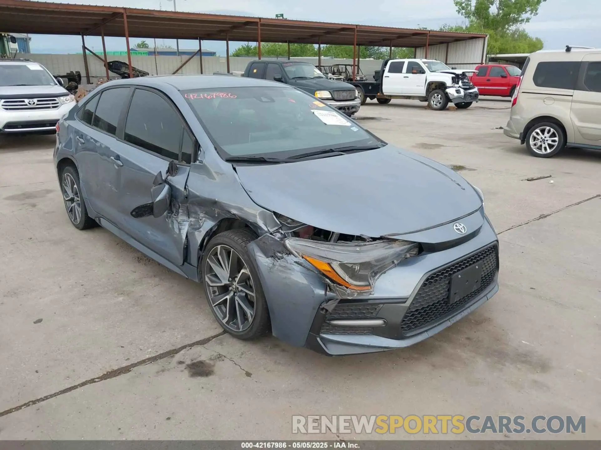 1 fotografías del automóvil dañado 5YFS4MCE7MP084258 TOYOTA COROLLA 2021