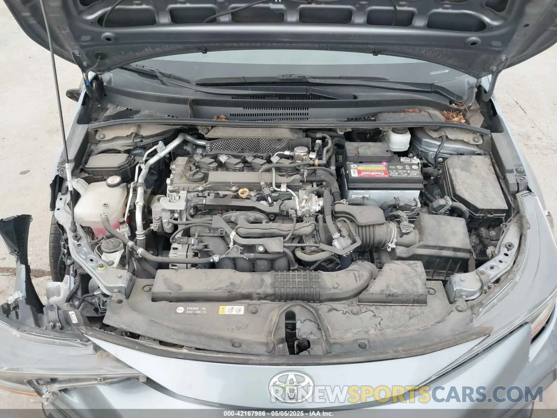 10 fotografías del automóvil dañado 5YFS4MCE7MP084258 TOYOTA COROLLA 2021