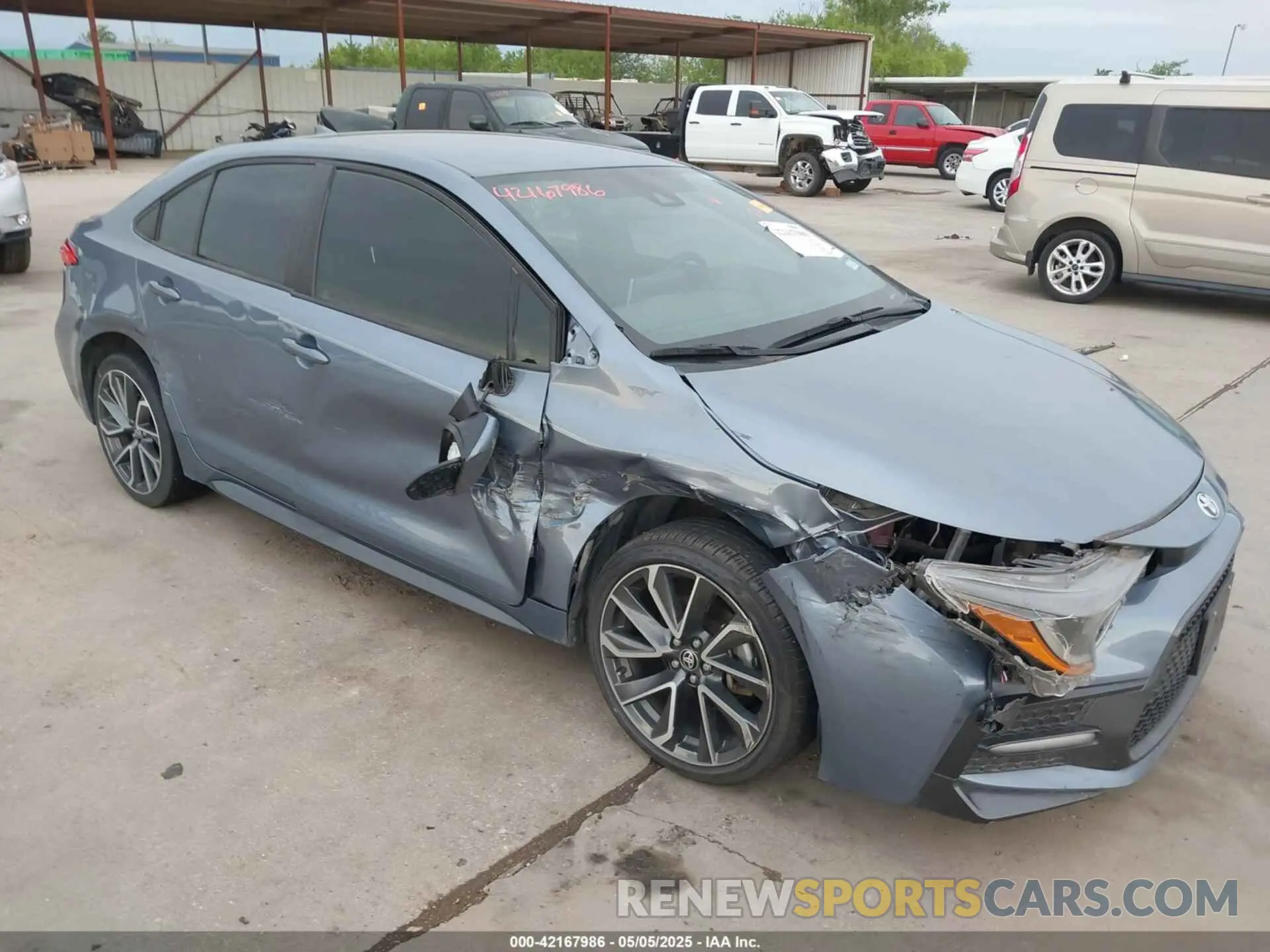 6 fotografías del automóvil dañado 5YFS4MCE7MP084258 TOYOTA COROLLA 2021