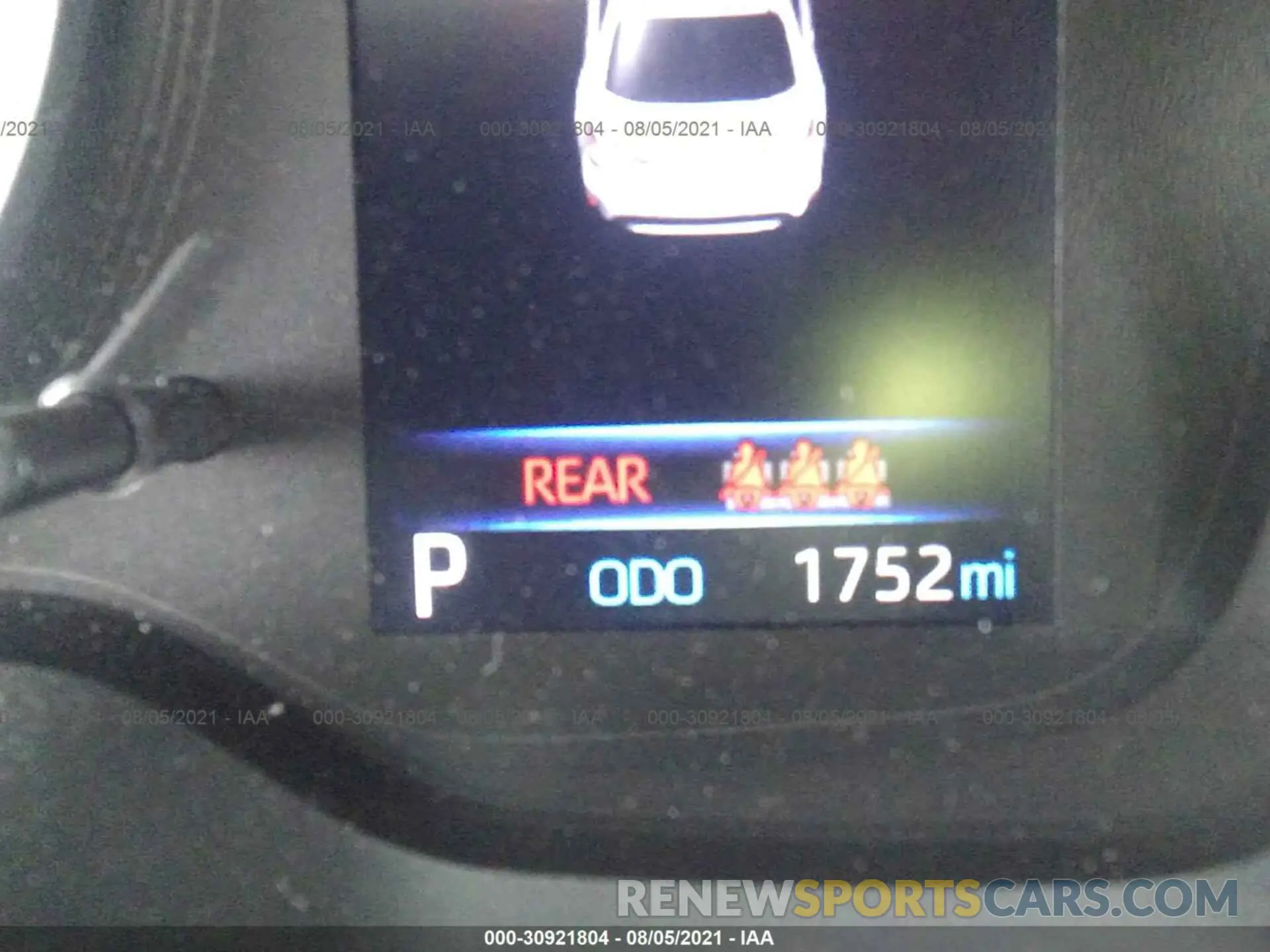 7 fotografías del automóvil dañado 5YFS4MCE7MP087466 TOYOTA COROLLA 2021