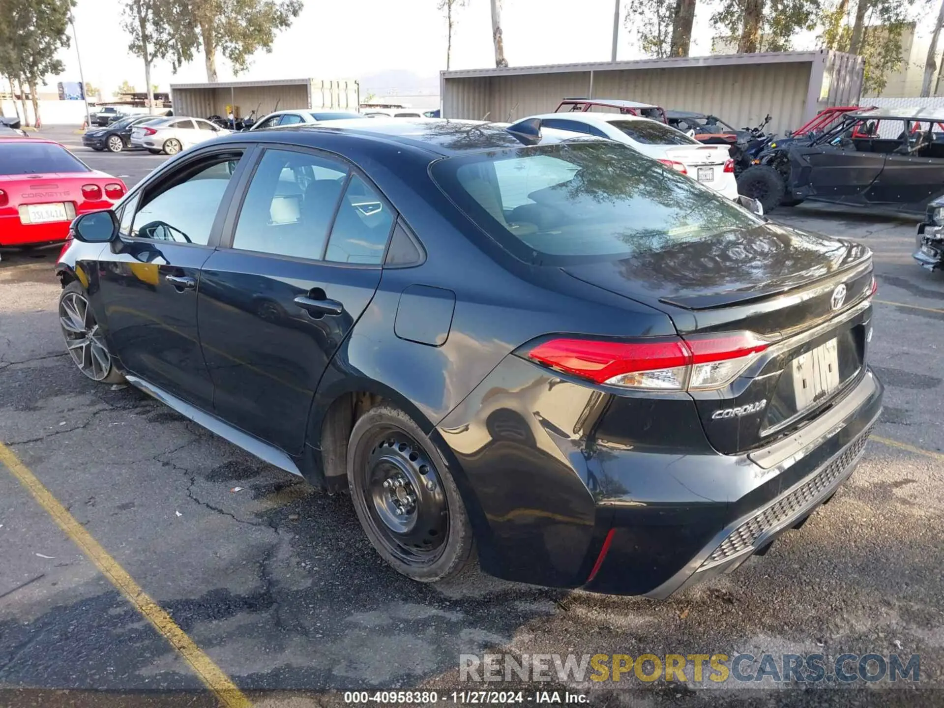 3 fotografías del automóvil dañado 5YFS4MCE7MP090058 TOYOTA COROLLA 2021