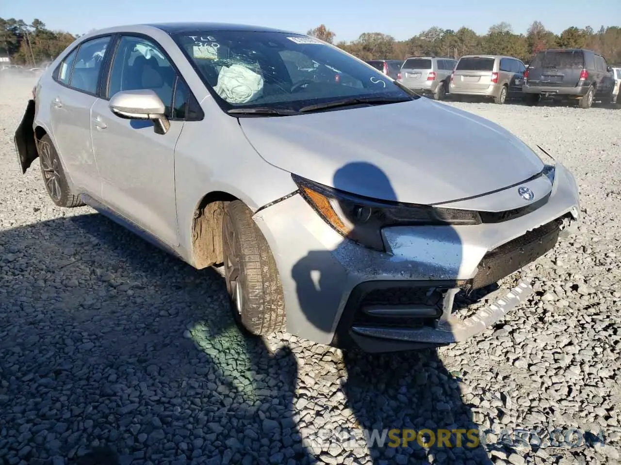 1 fotografías del automóvil dañado 5YFS4MCE7MP096801 TOYOTA COROLLA 2021