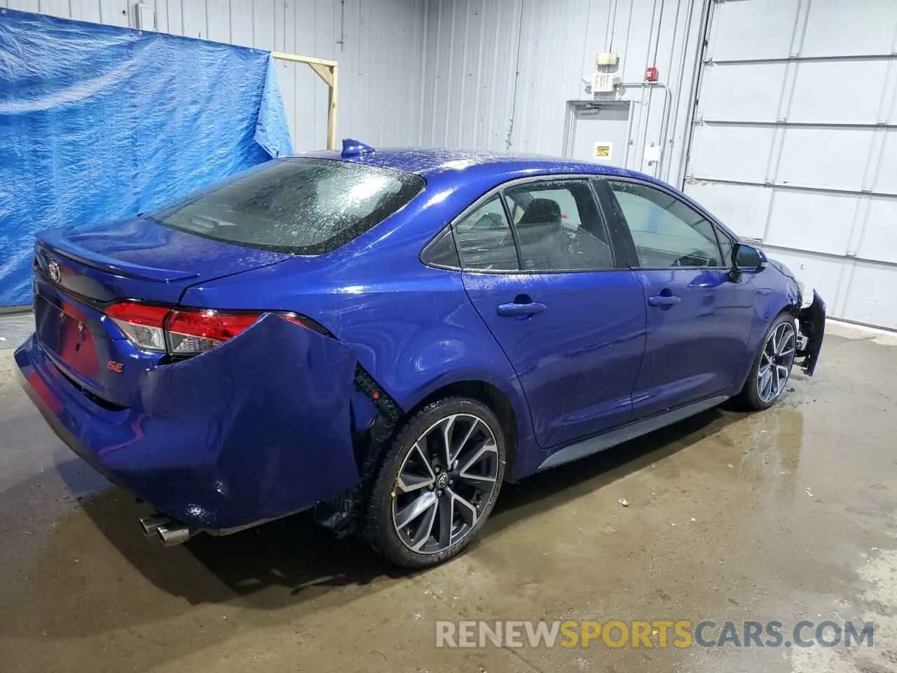 3 fotografías del automóvil dañado 5YFS4MCE8MP061426 TOYOTA COROLLA 2021