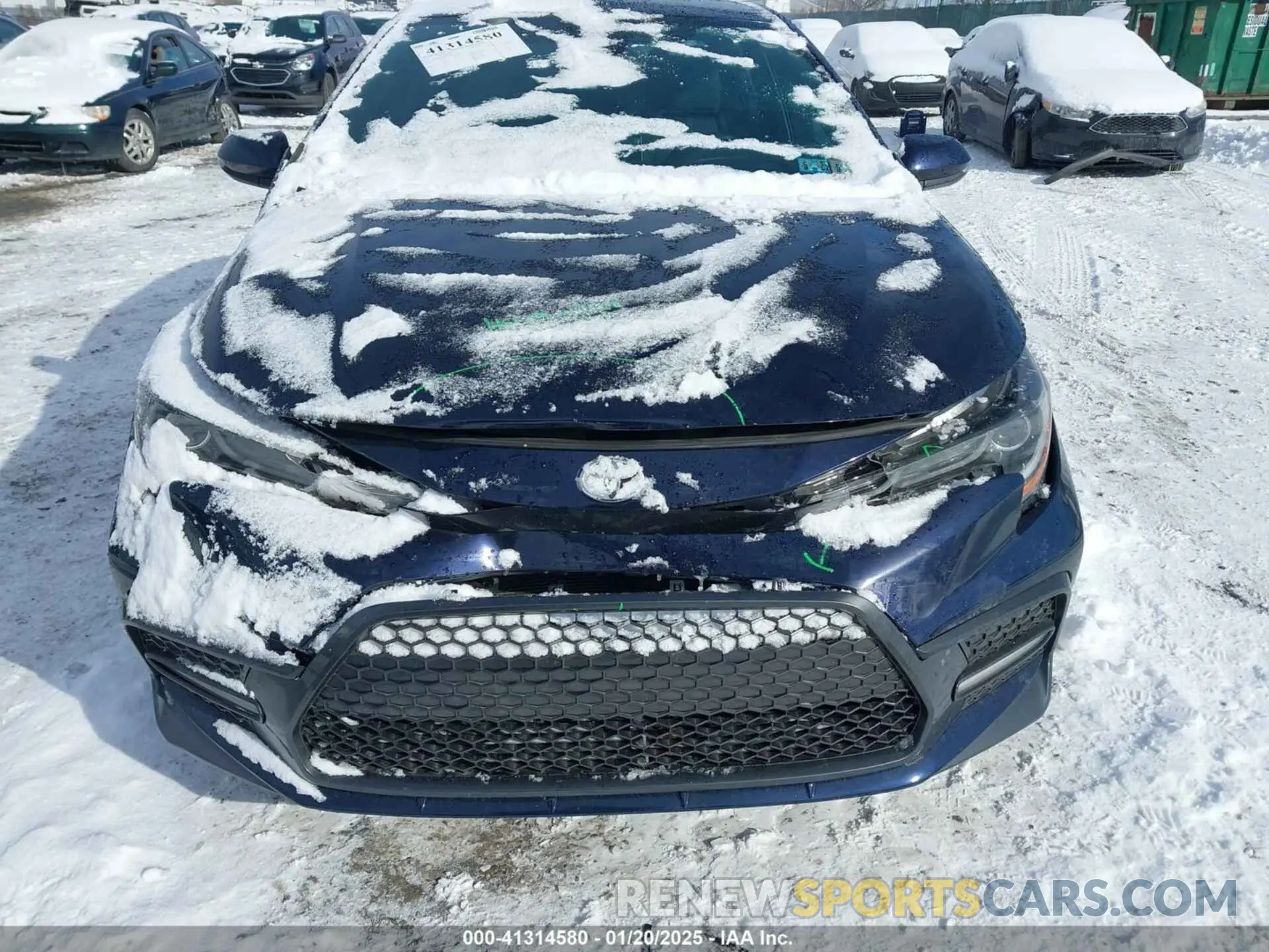 12 fotografías del automóvil dañado 5YFS4MCE8MP066965 TOYOTA COROLLA 2021