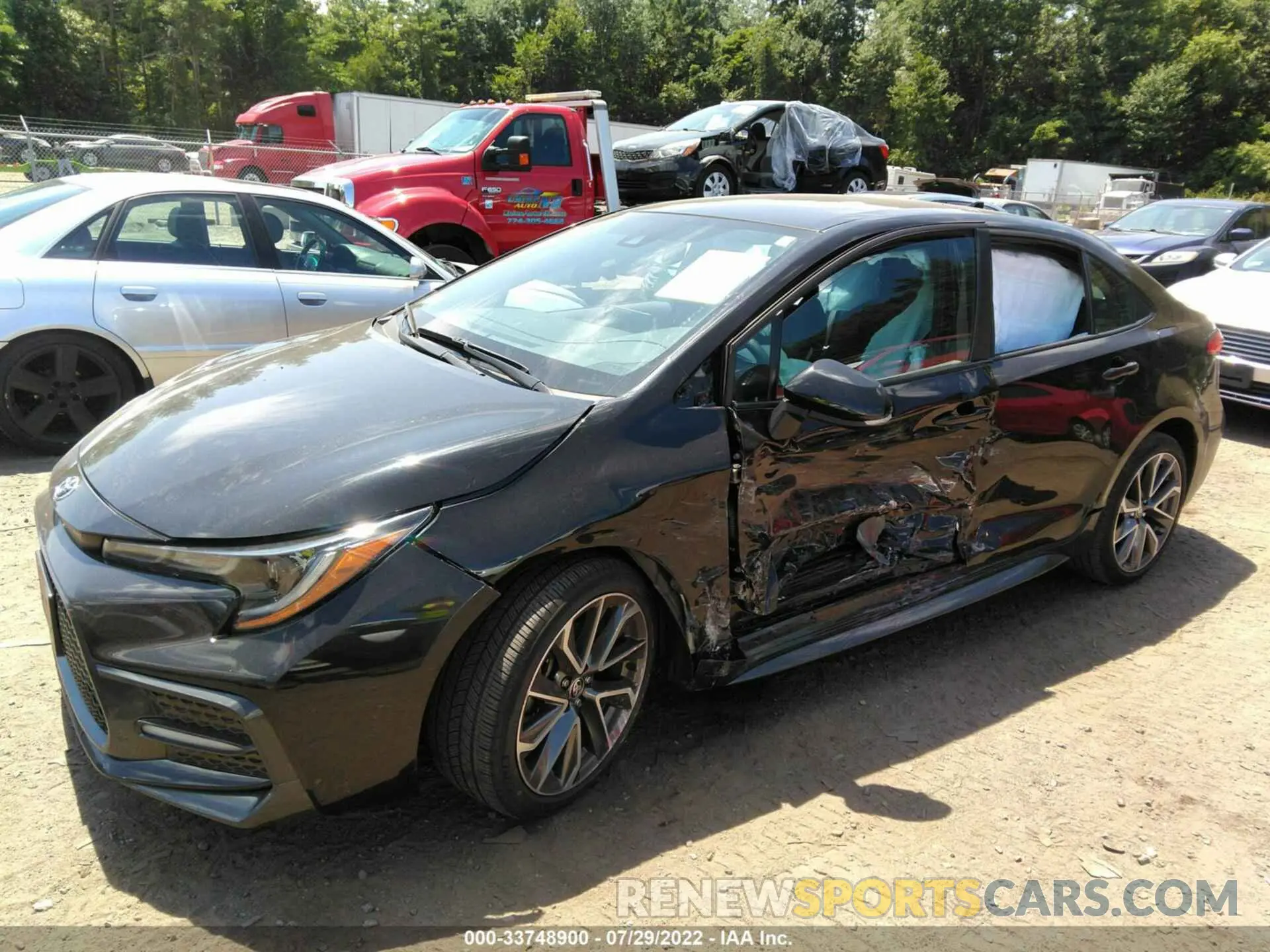 2 fotografías del automóvil dañado 5YFS4MCE8MP078288 TOYOTA COROLLA 2021