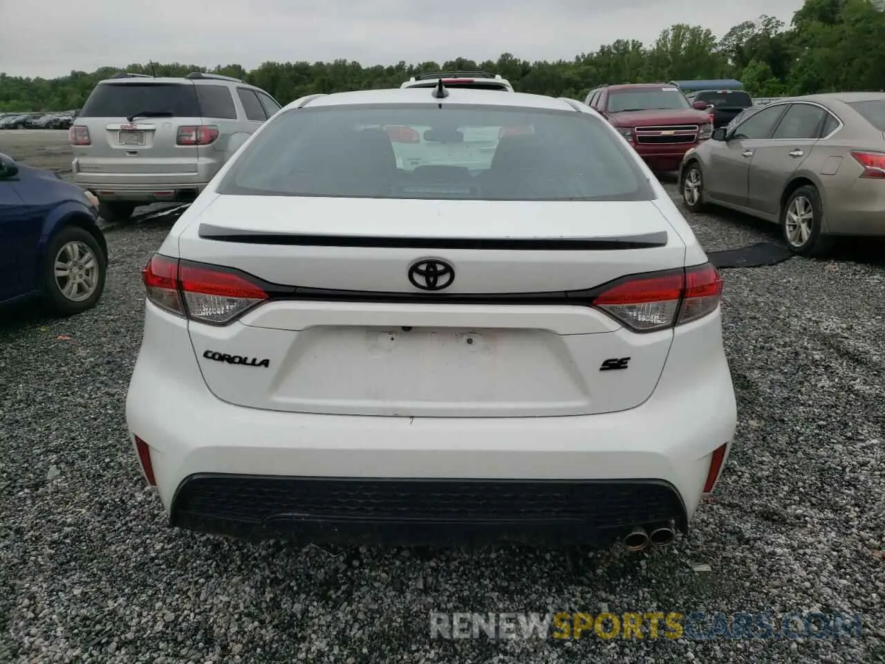 6 fotografías del automóvil dañado 5YFS4MCE9MP066117 TOYOTA COROLLA 2021